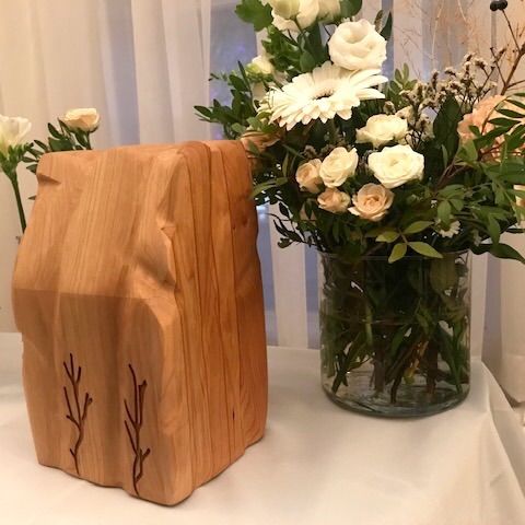 Urne en bois biodégradable, fabrication Québécoise