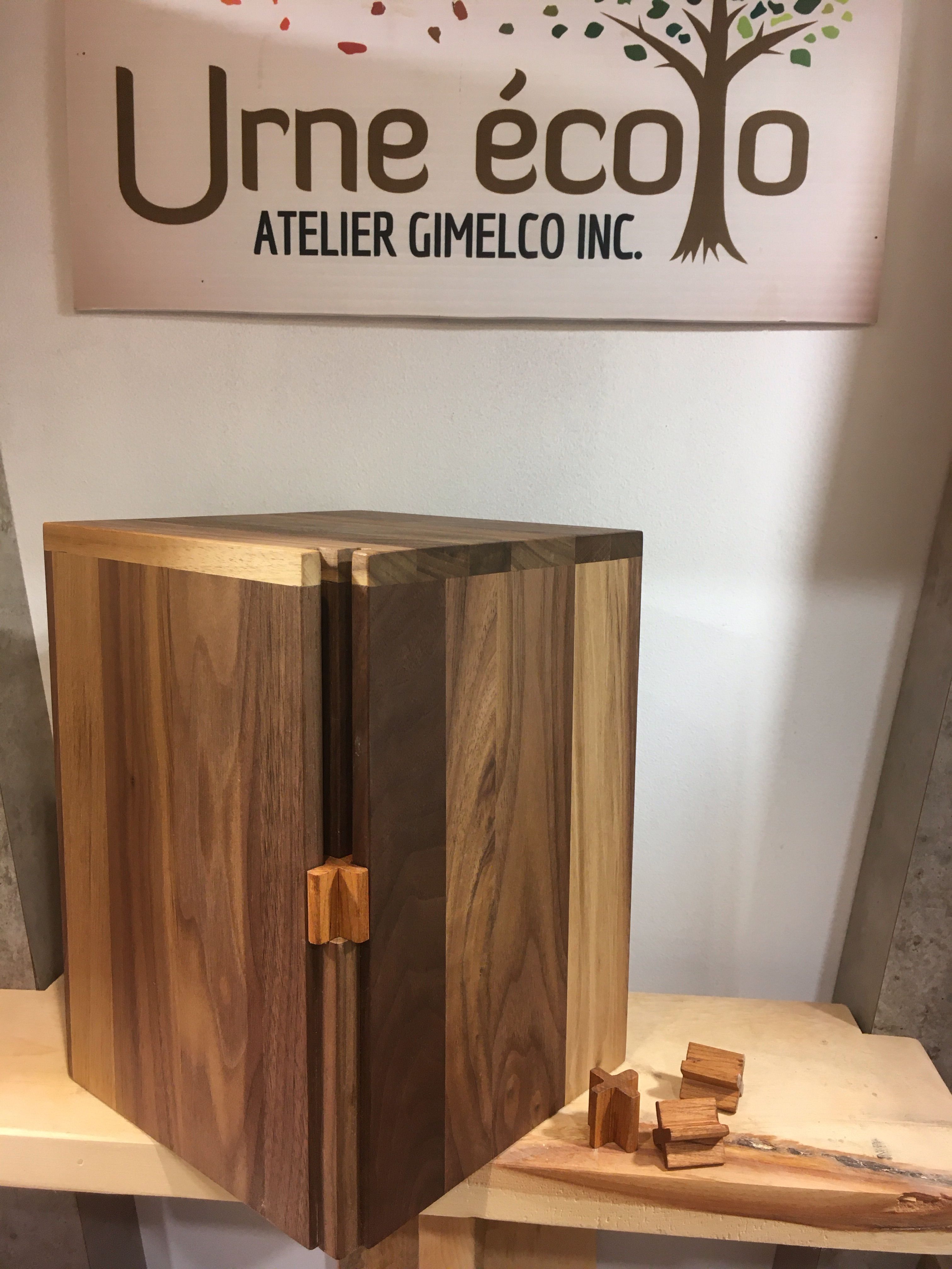 Urne en bois biodégradable, fabrication Québécoise