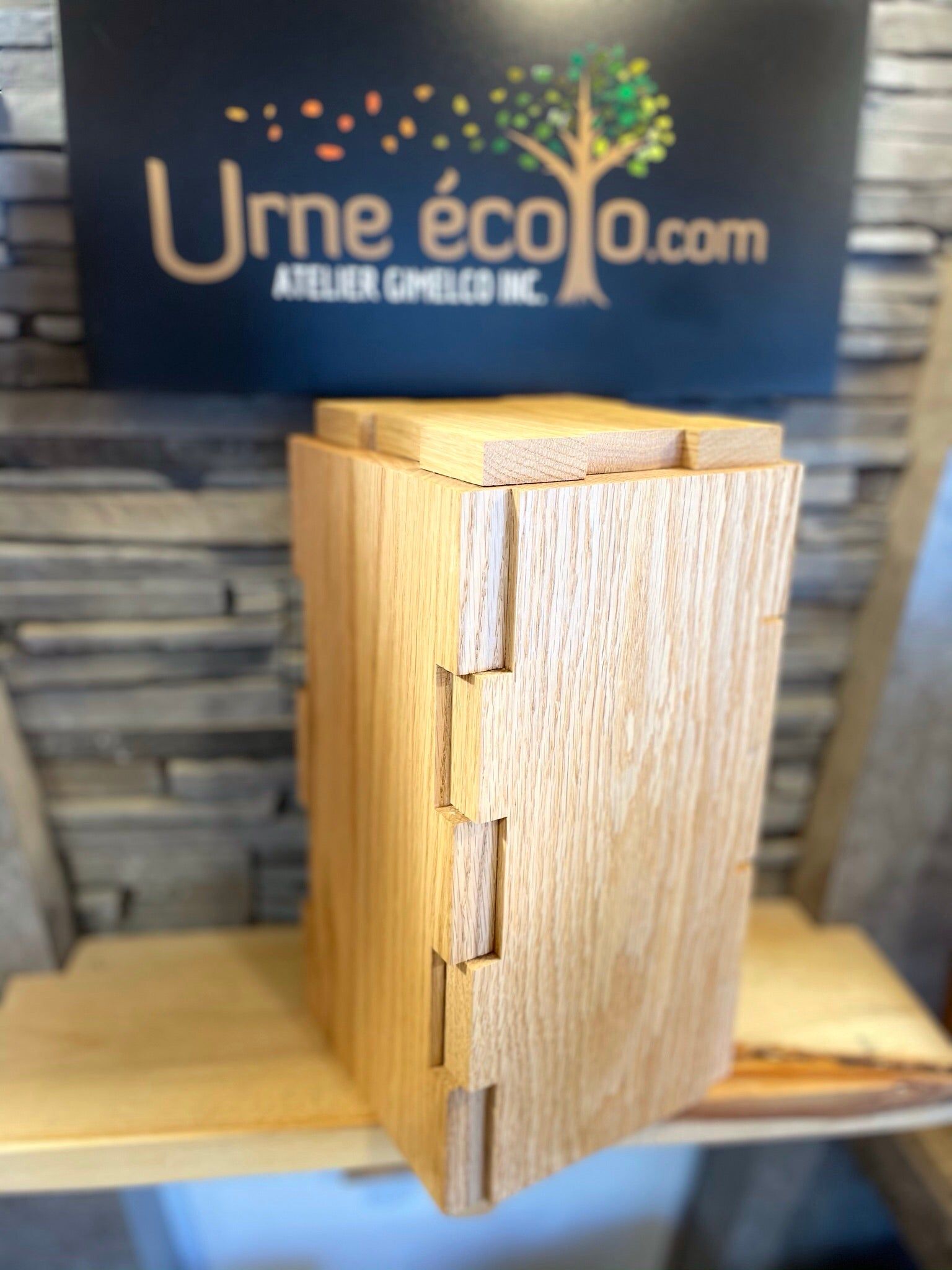 Urne en bois biodégradable, fabrication Québécoise