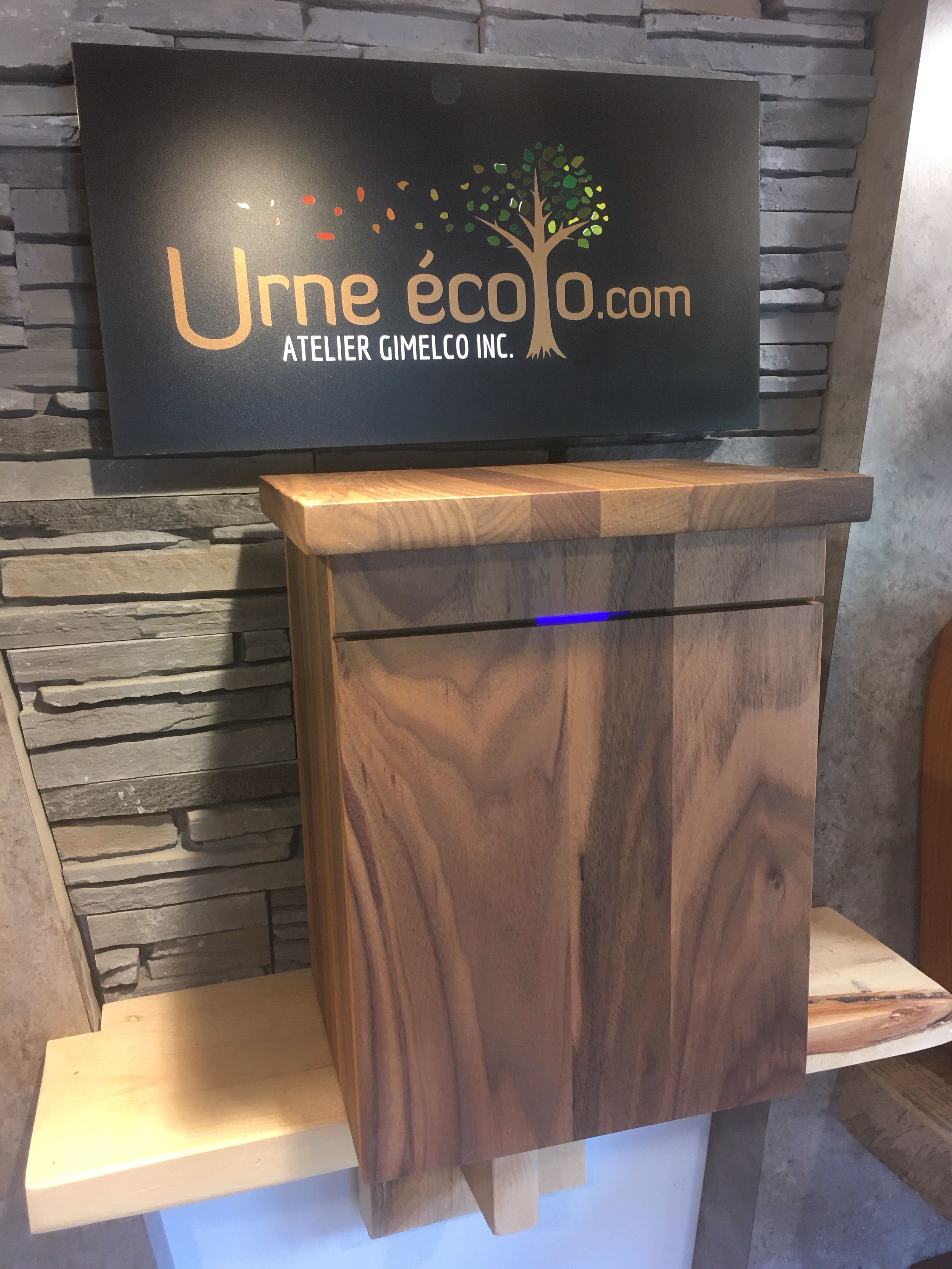 Urne en bois biodégradable, fabrication Québécoise