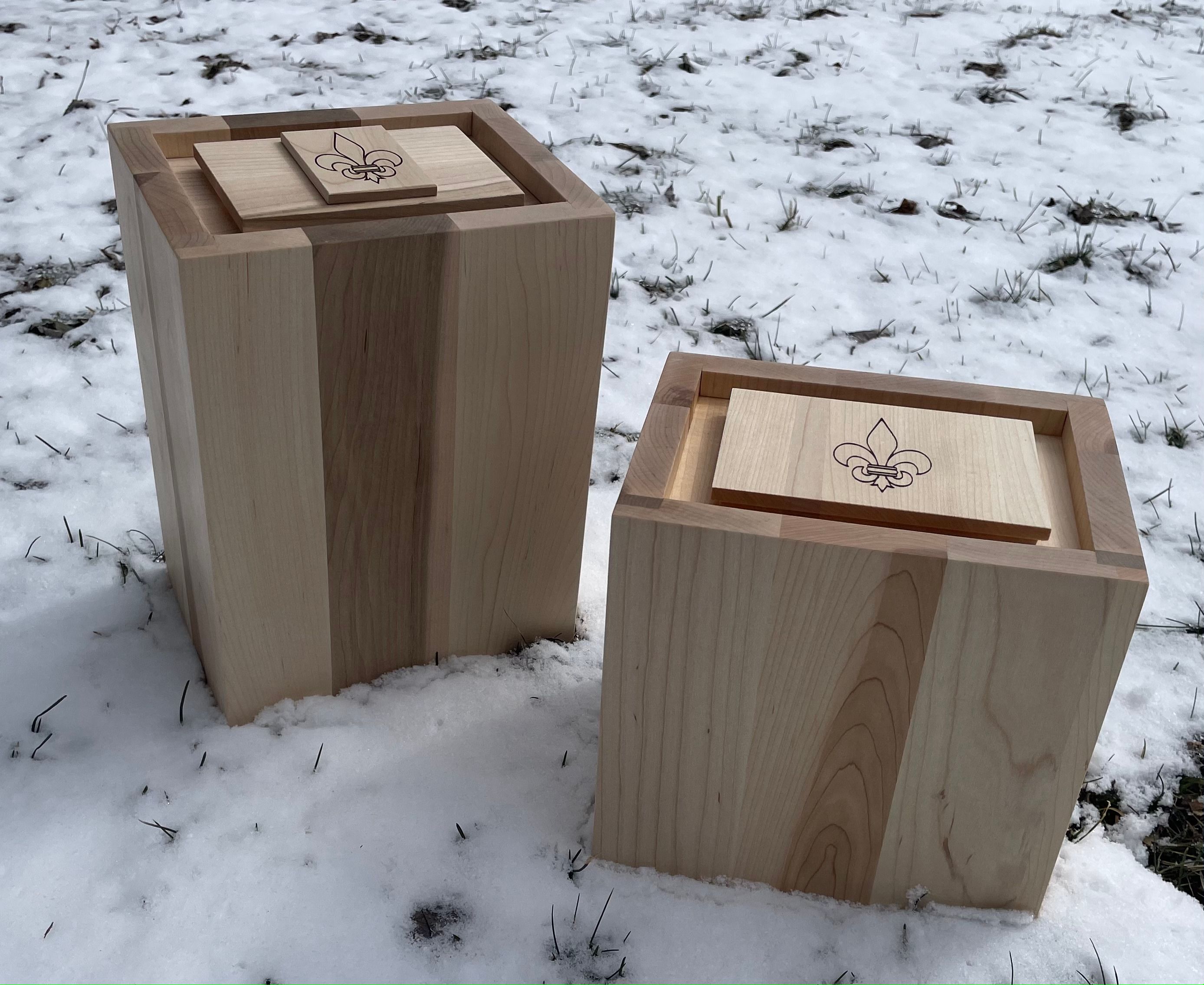 Urne en bois biodégradable, fabrication Québécoise