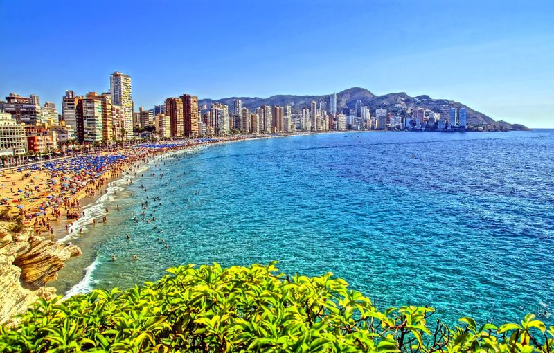 Platja de Llevant in Benidorm, Spain
