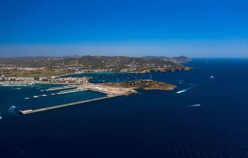 Botafoch and Talamanca aerial view