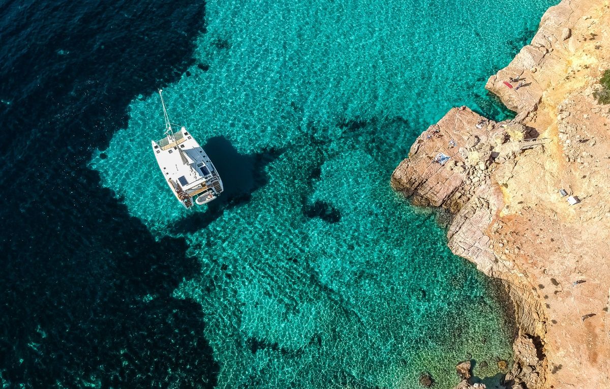 Cala Salada beach, Ibiza.