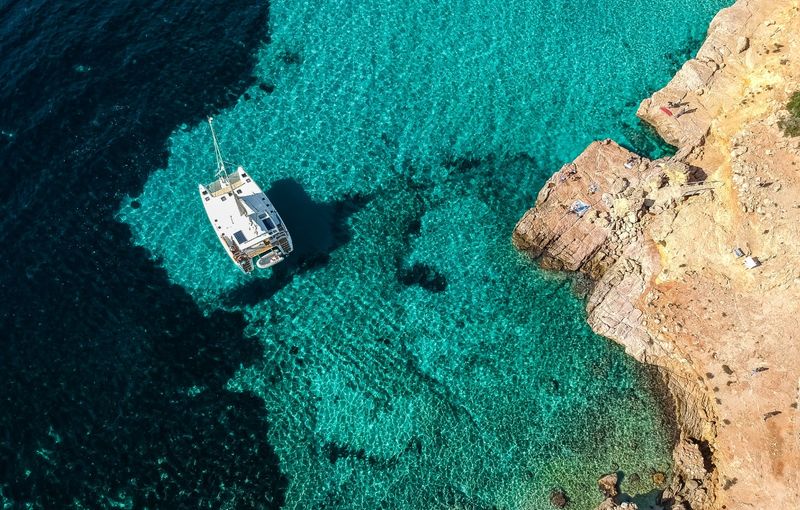 Cala Salada beach, Ibiza.