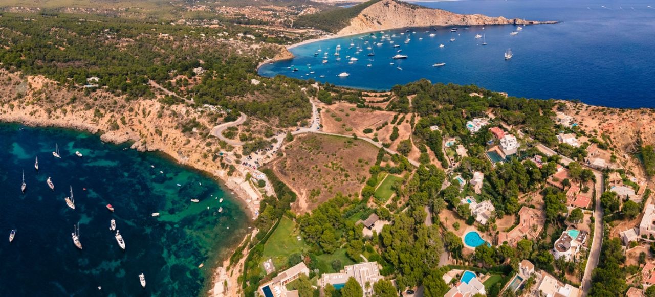 Porroig and Cala Jondal. Ibiza island.