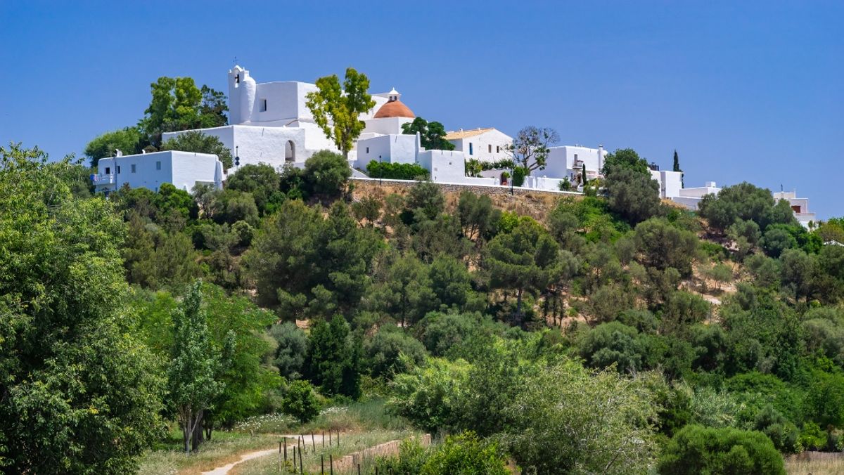 Santa Eulària des Riu, Puig de Missa, Old Town, Ibiza, Spain