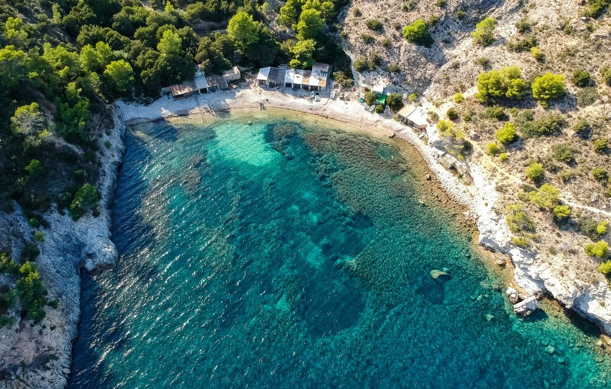 Cala Llentrisca beach, Ibiza.