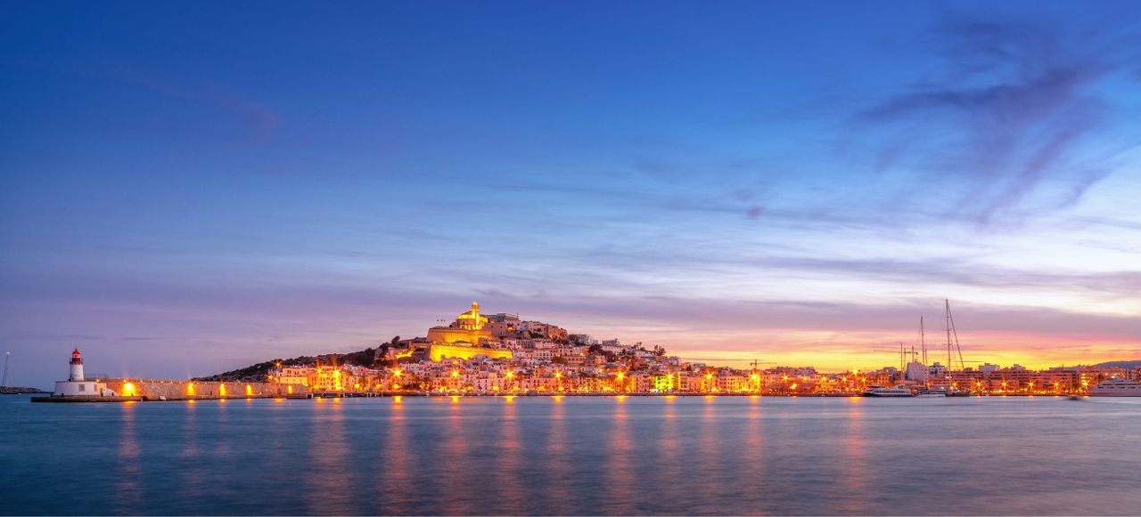 Ibiza - Sunset over Ibiza Town