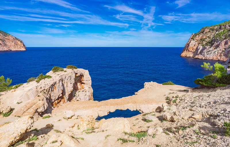 Cala d'Albarca, Natural Bridge, Ibiza, Spain