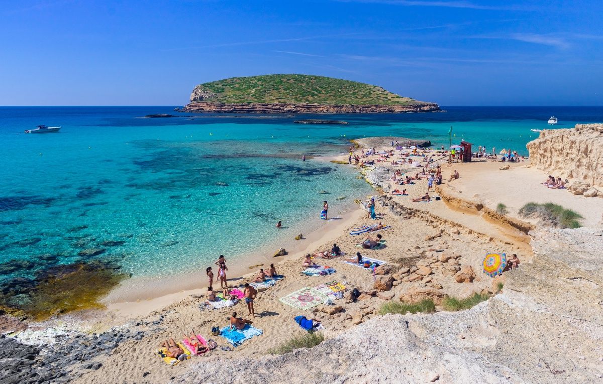 Platges de Comte, Beach, Cove, Ibiza, Spain