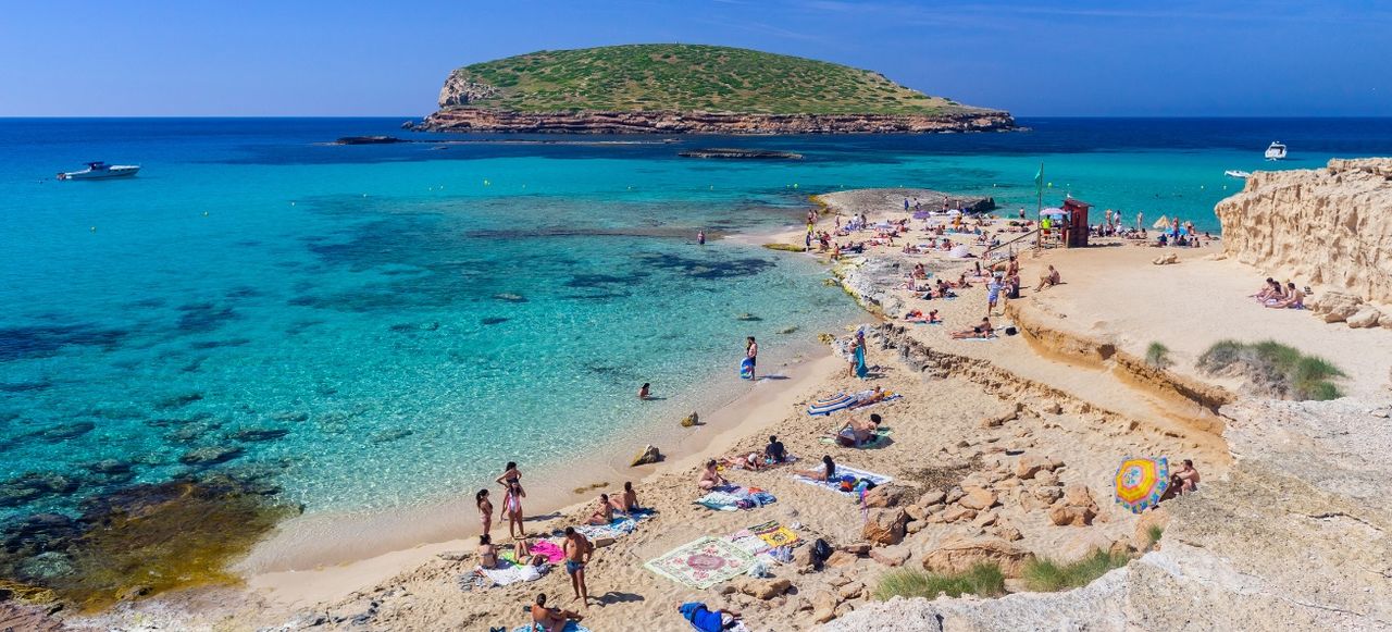 Platges de Comte, Beach, Cove, Ibiza, Spain