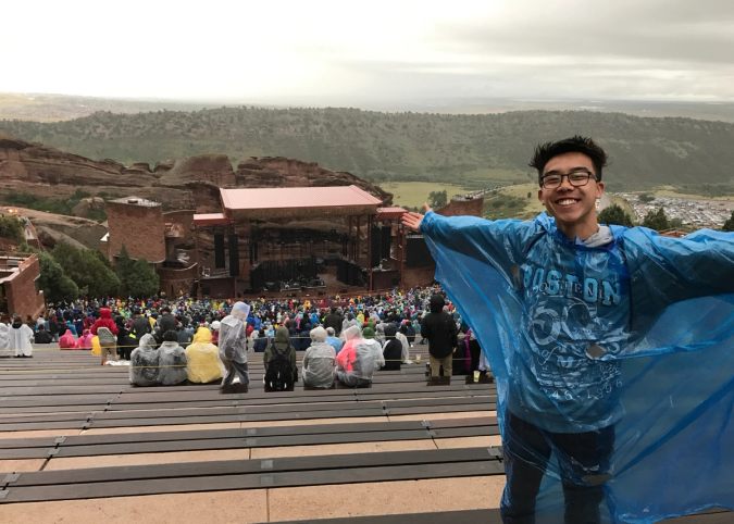 Me at Red Rocks Ampitheatre