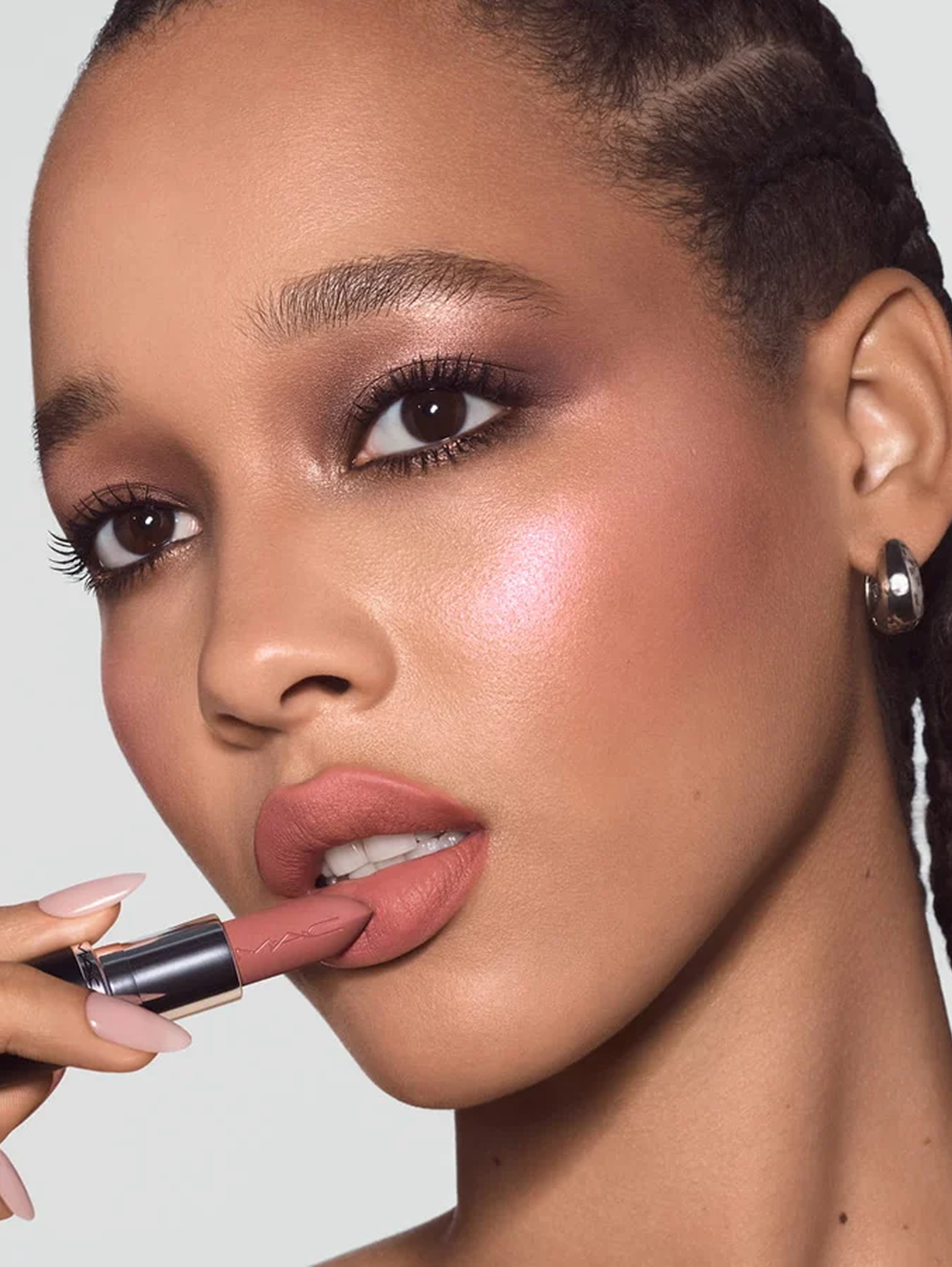 mac lipstick model shot