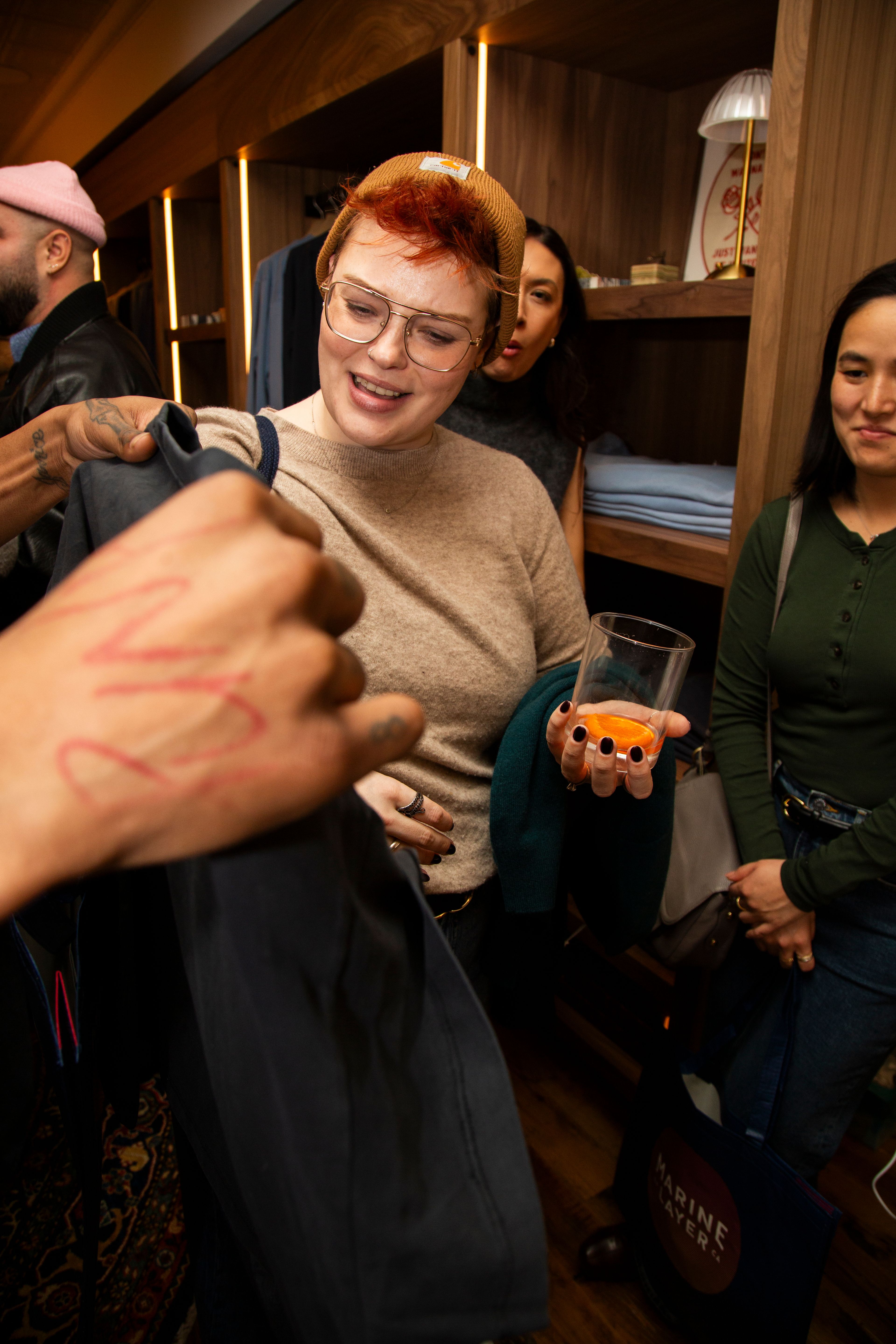 Pattern's Sip & Shop Event at Marine Layer