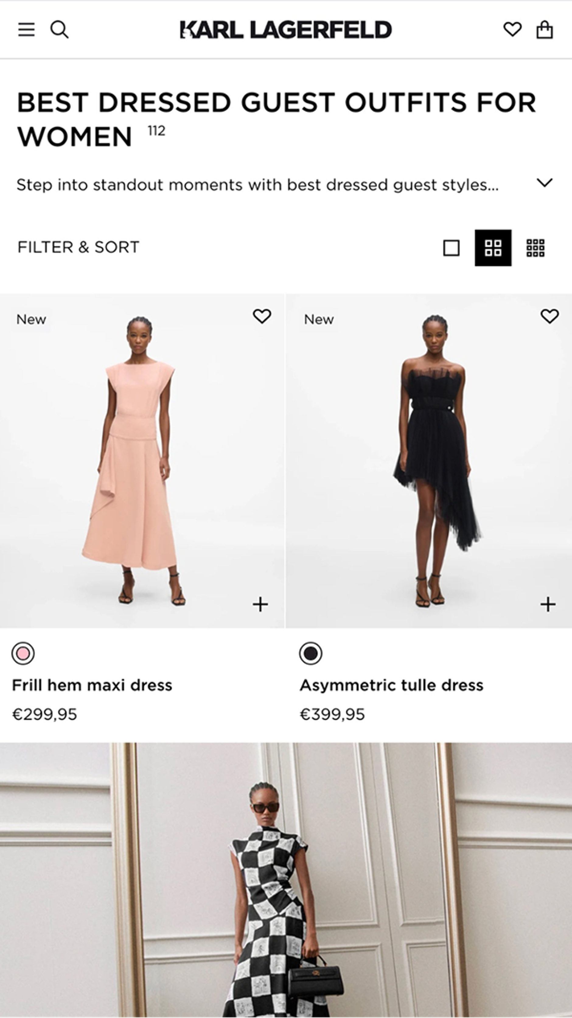 PLP on Karl Lagerfeld site: Best Dressed Guest Outfits for Women