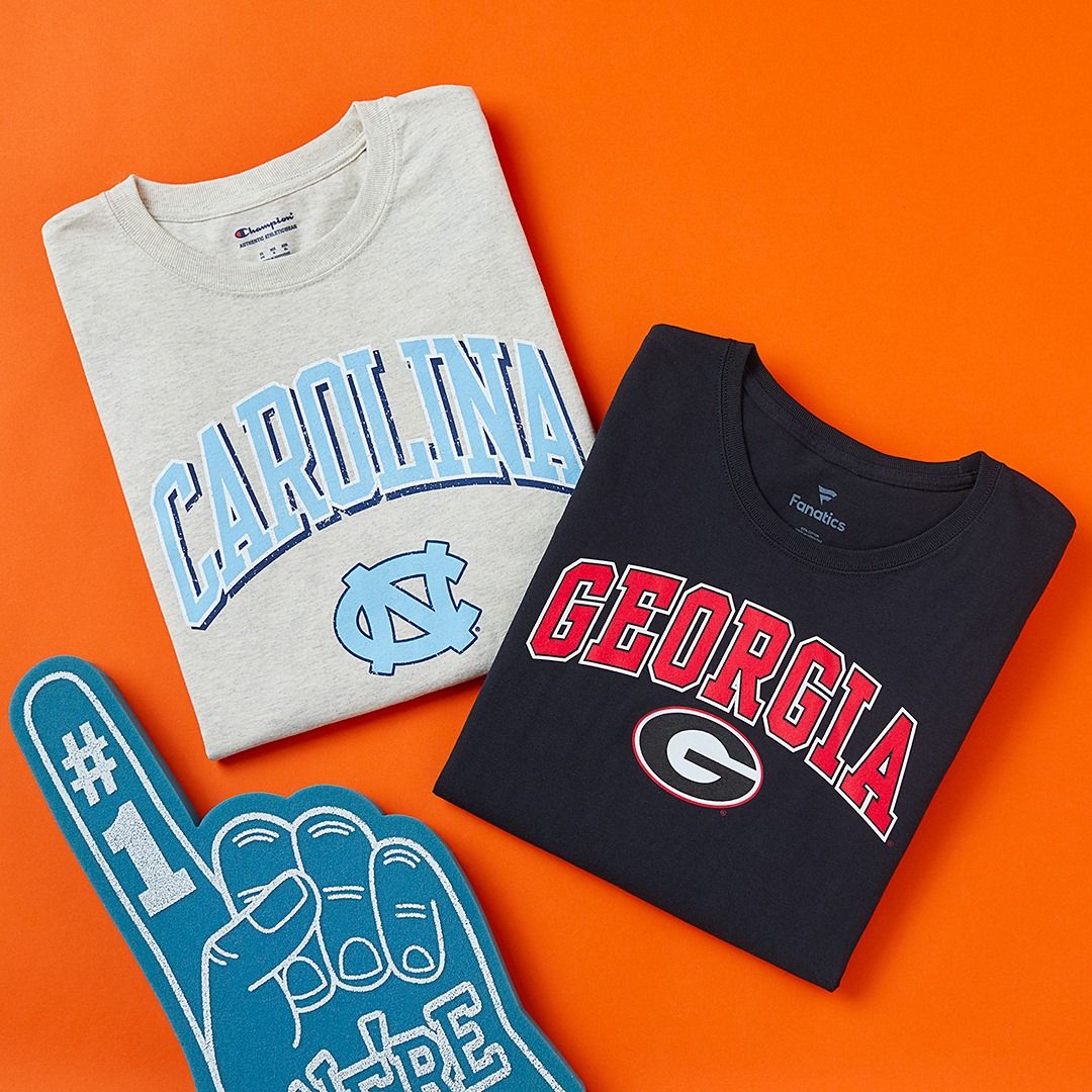 Tshirts on orange background