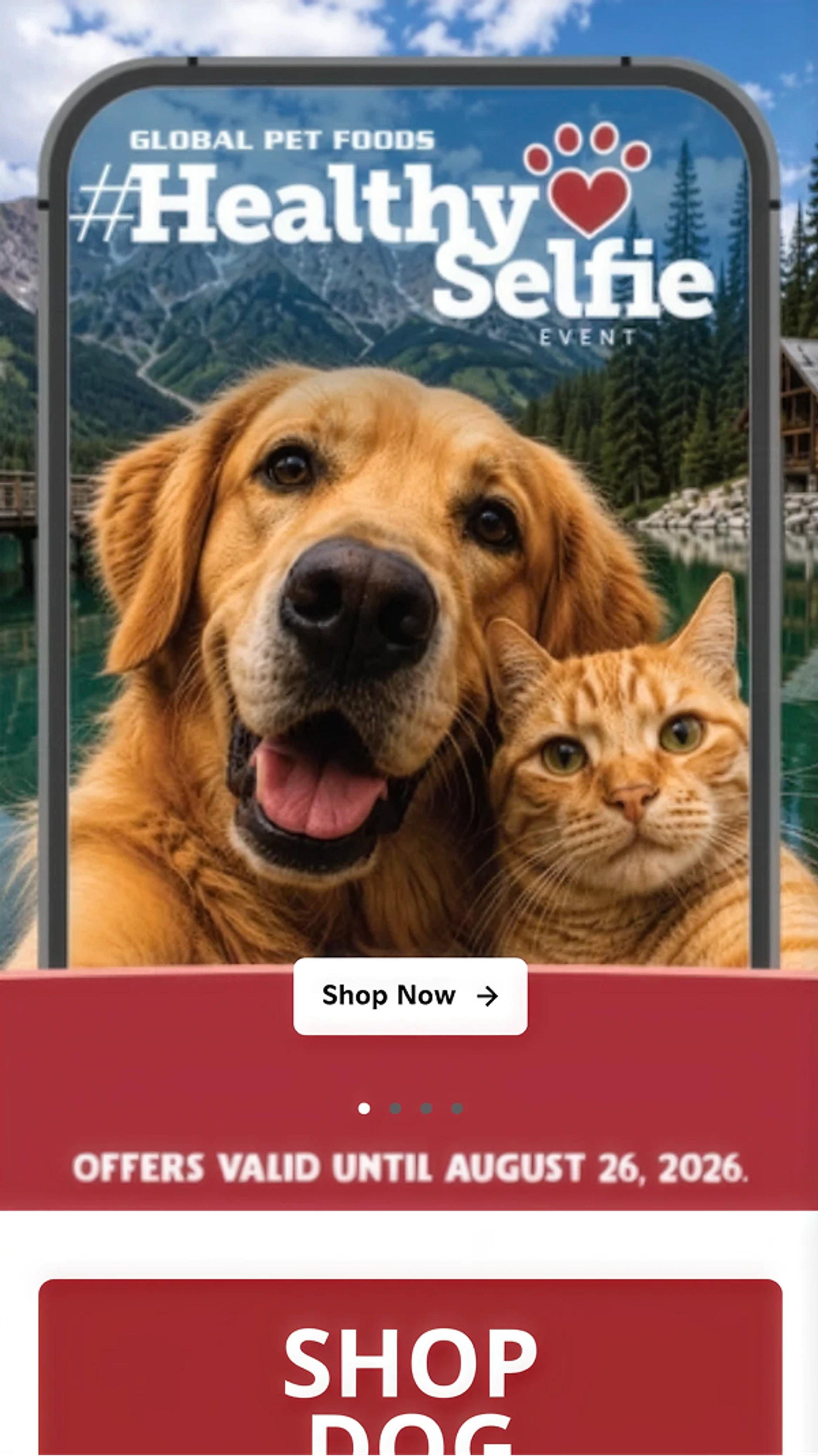 Healthy Selfie with cat and dog