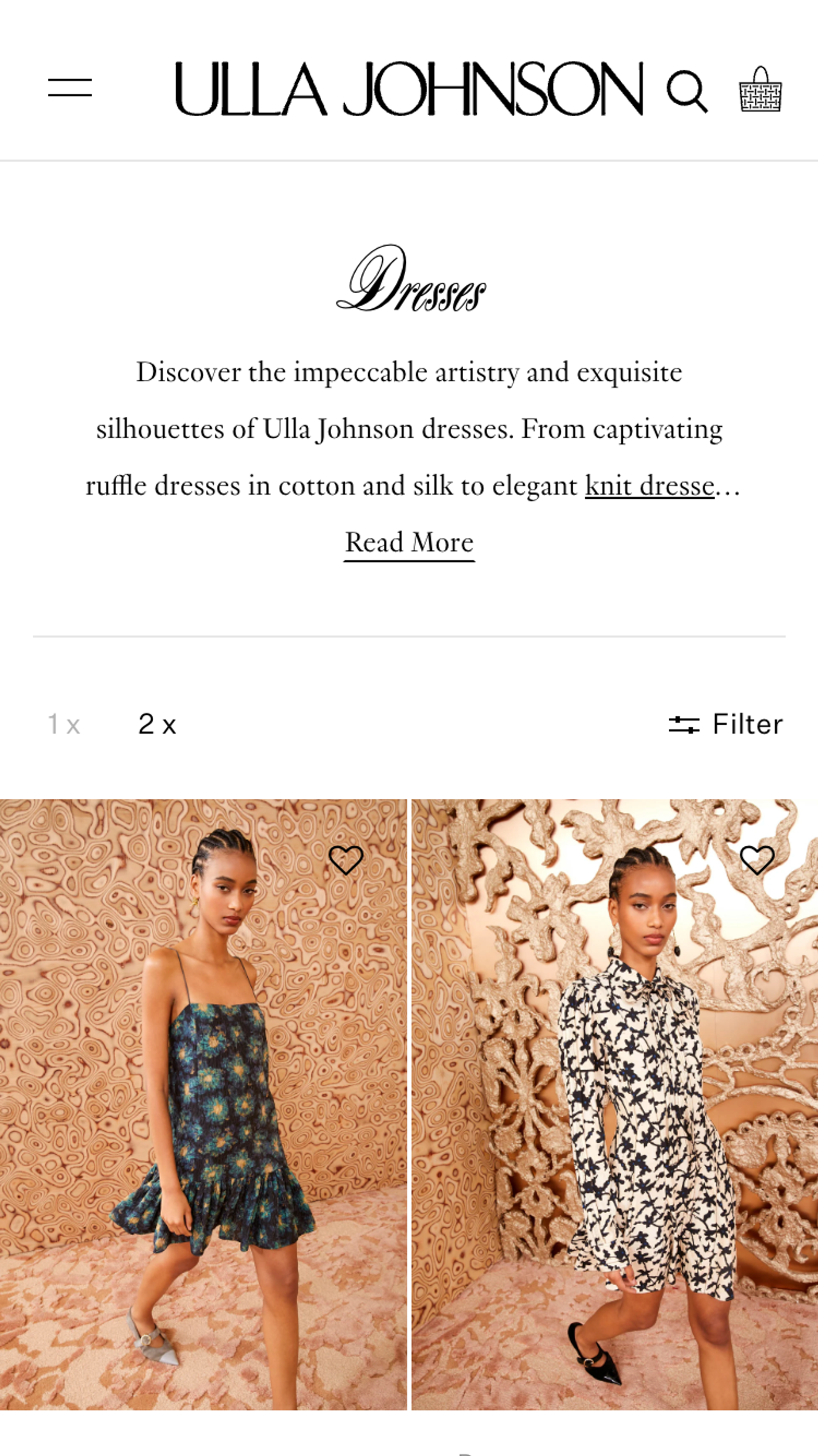 Mobile screenshot of Ulla Johnson PLP