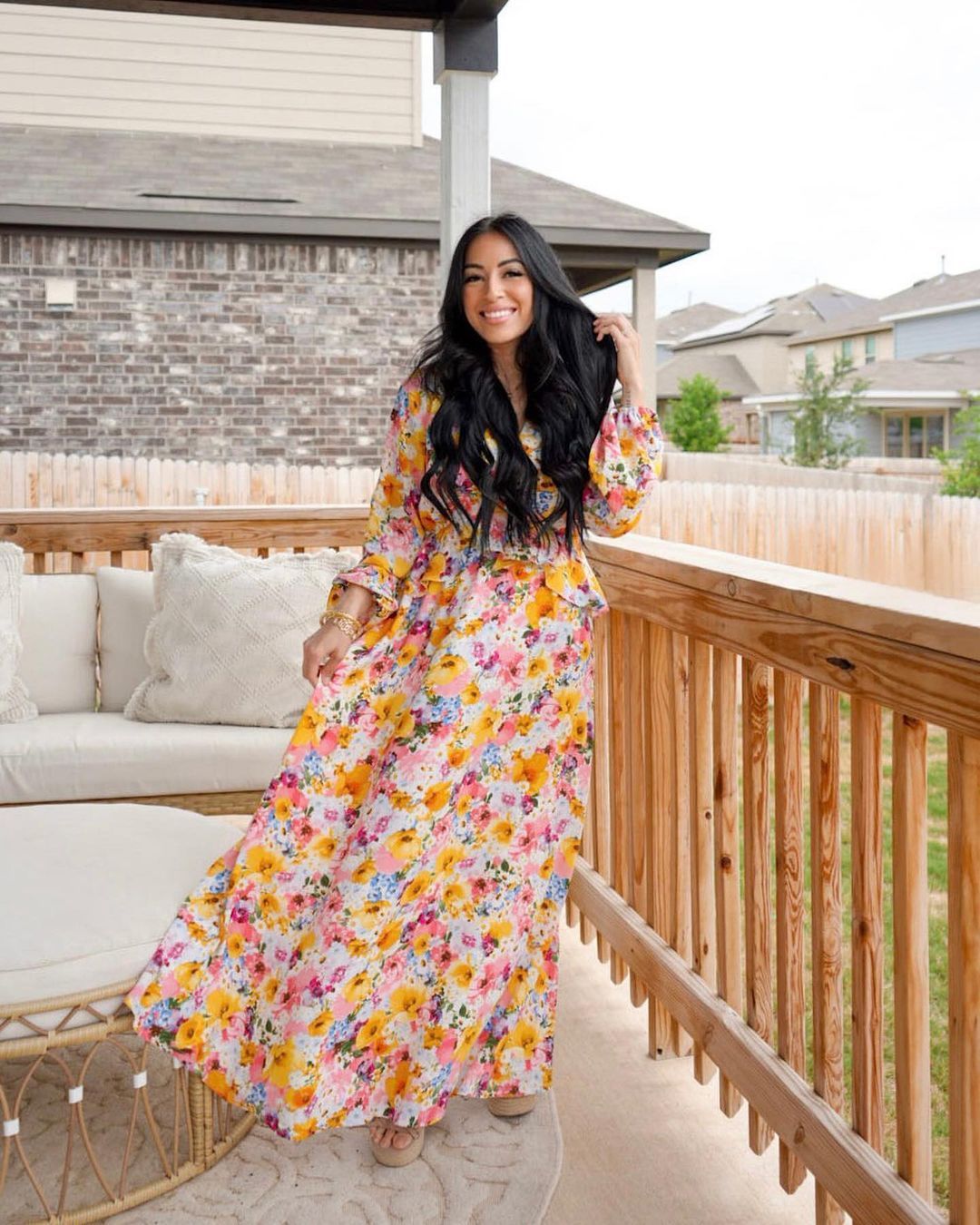 Lady in floral address