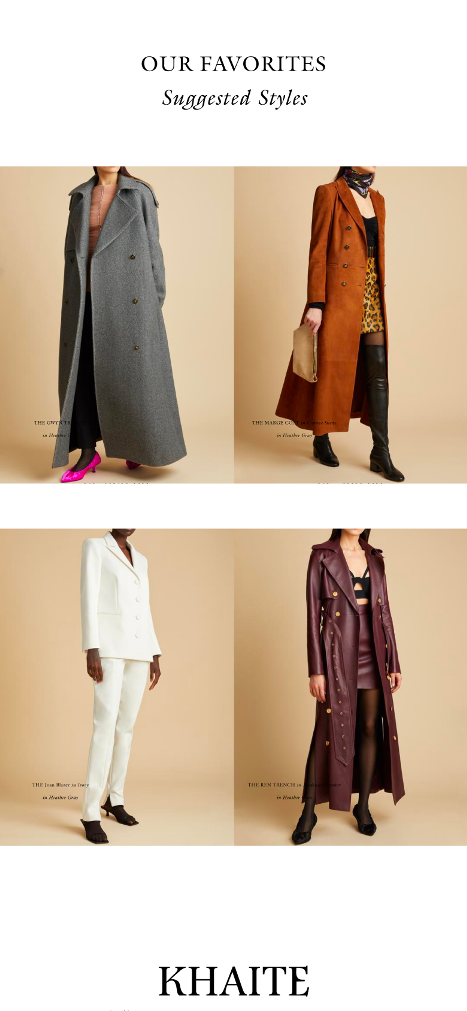 Mobile screenshot of Khaite's PLP