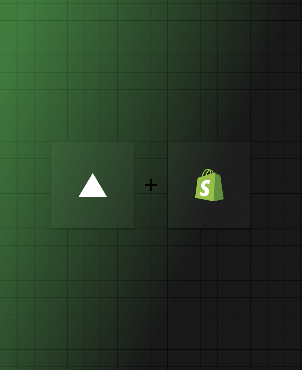 Vercel + Shopify Logos