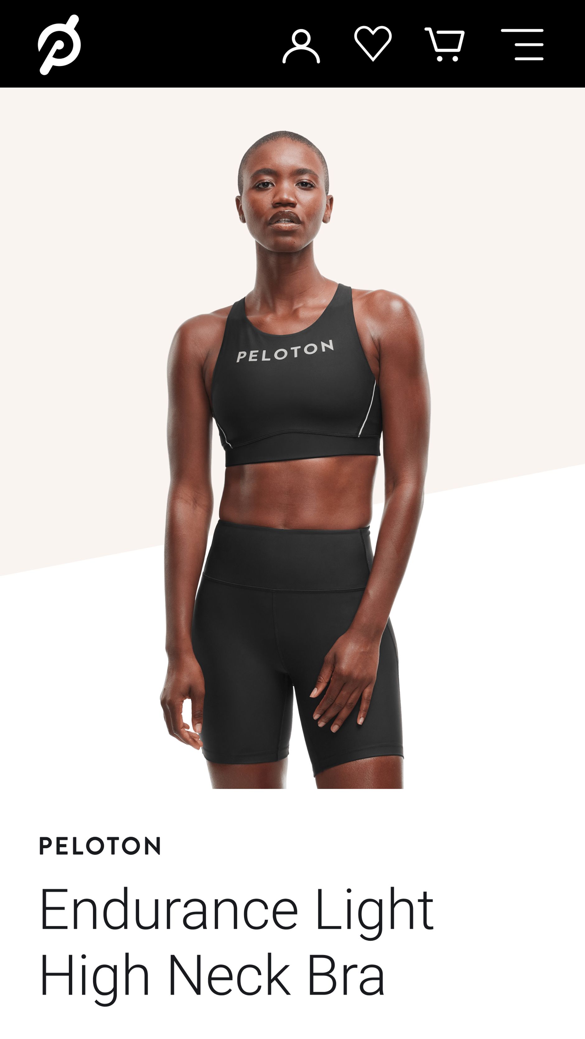 Peleton product detail page