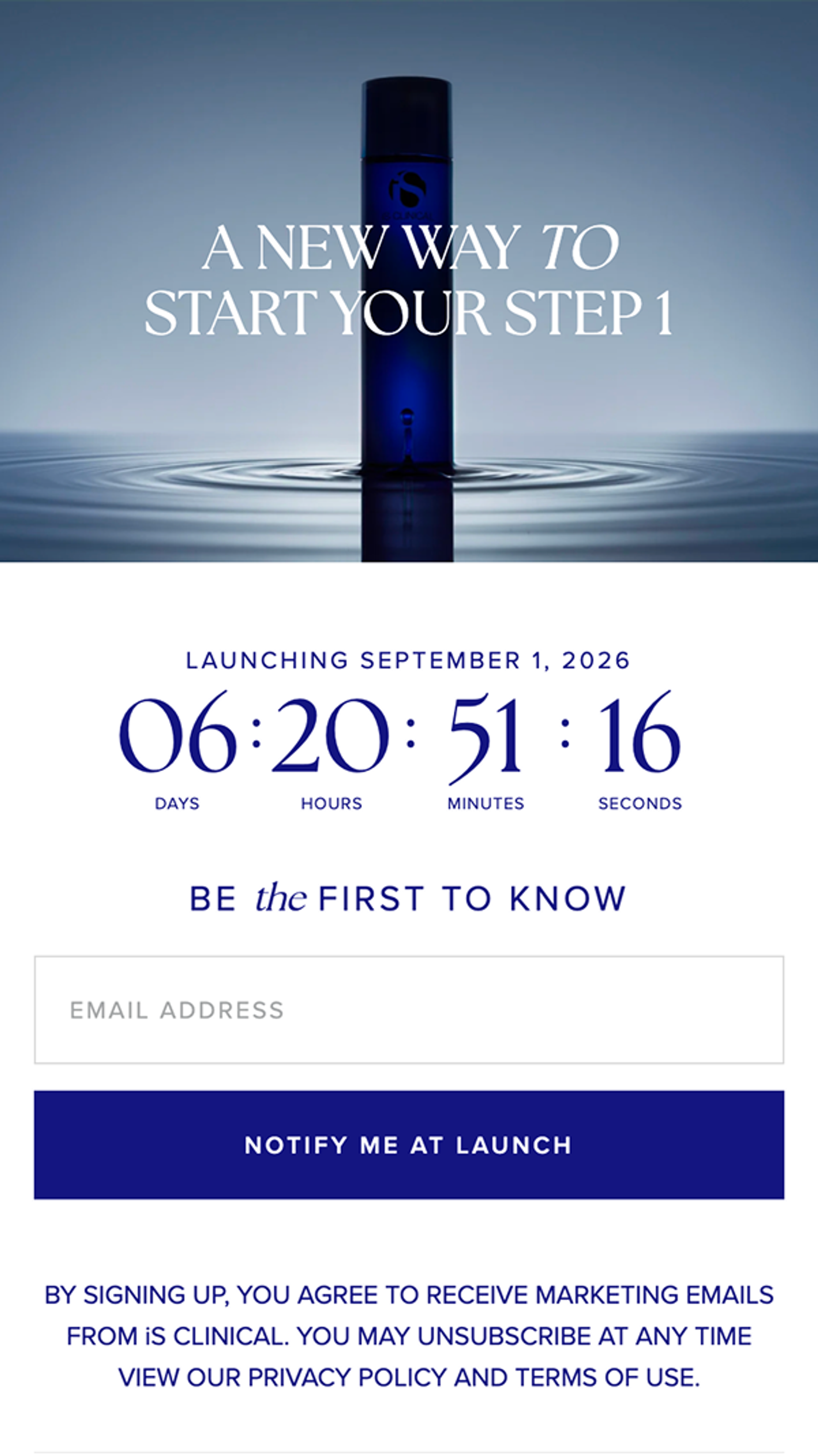 Launching a new serum iS Clinical