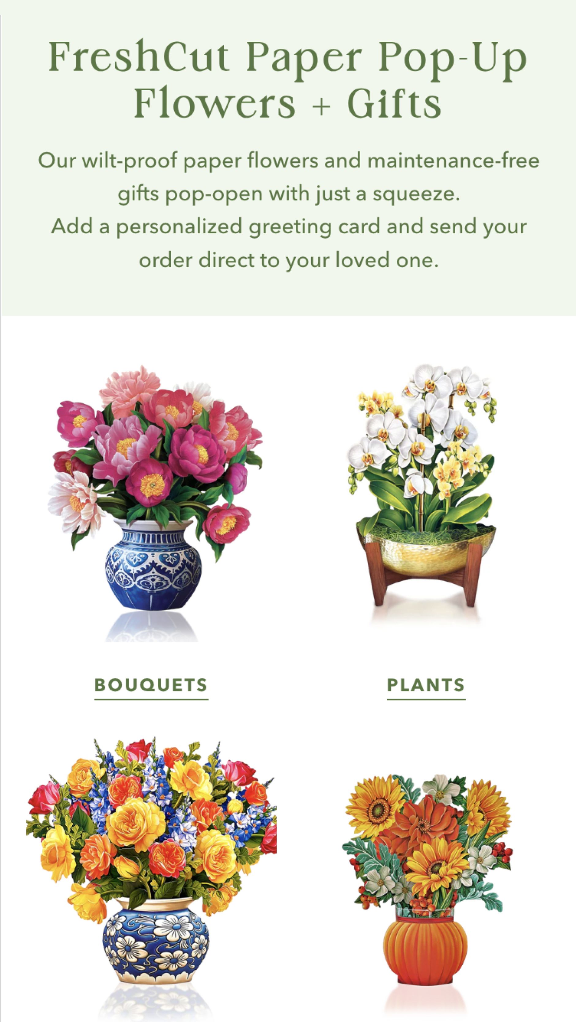 Fresh Cut Paper Product Listing Page