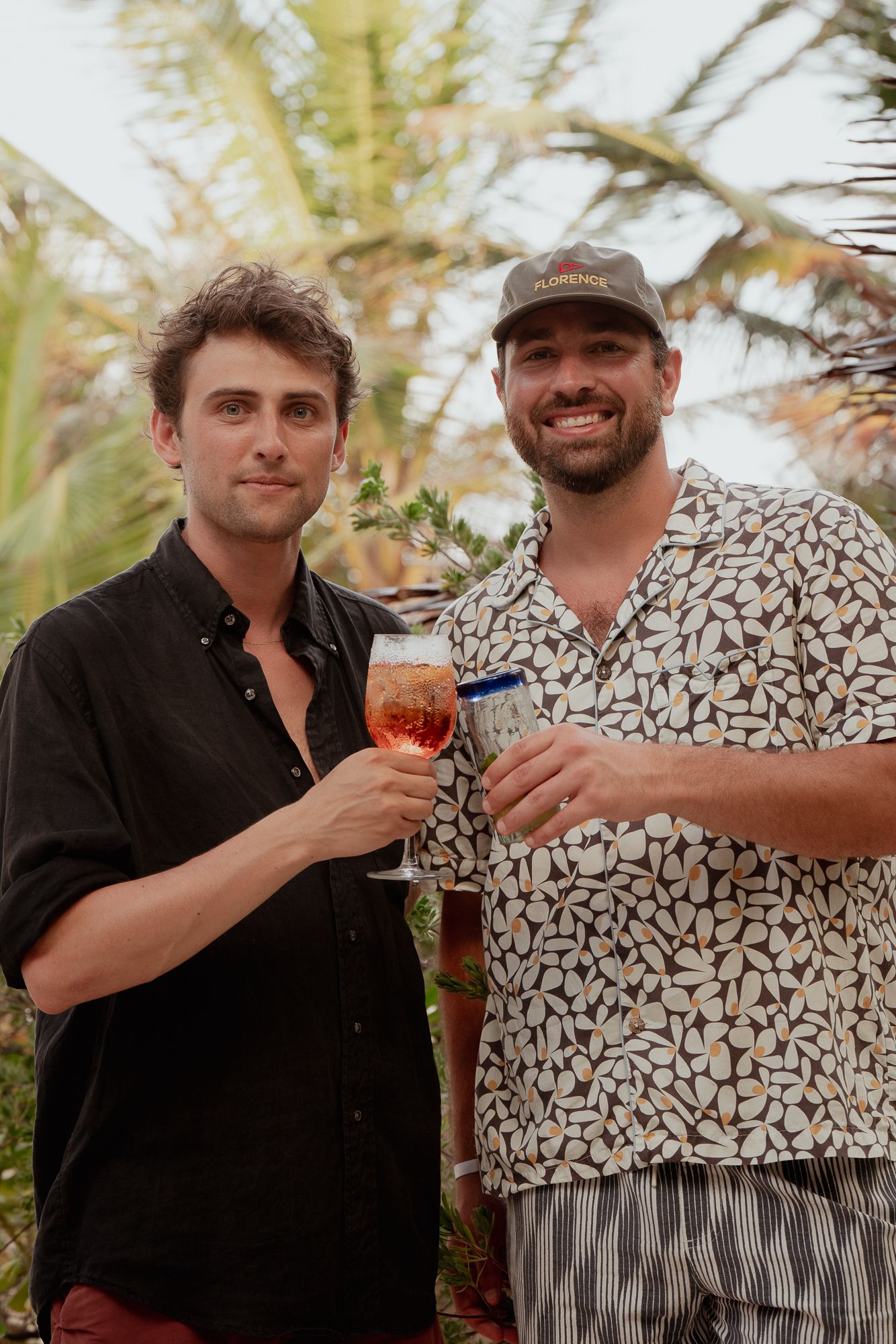 Milo and Blaise cheers-ing