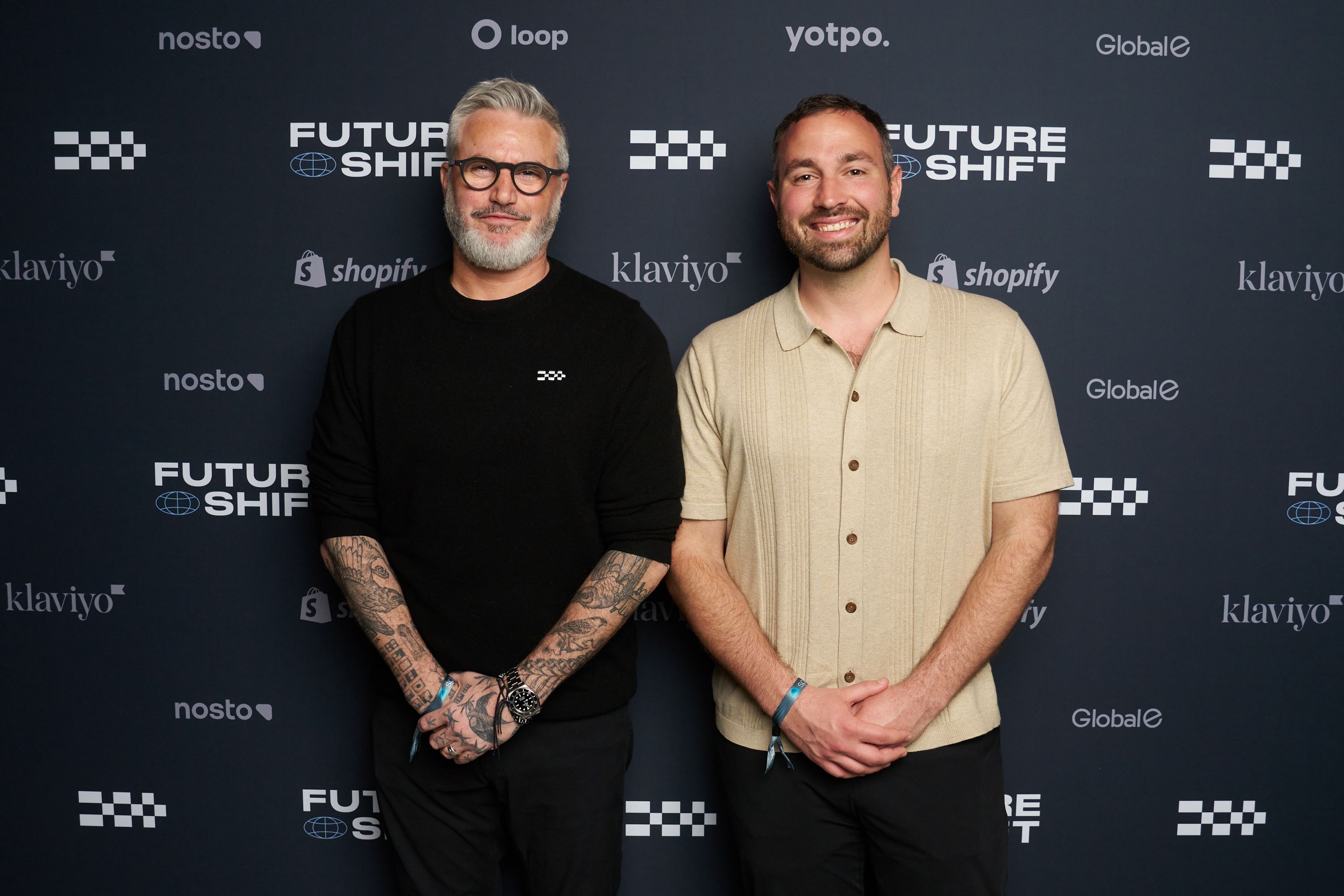 Guests in front of our step & repeat