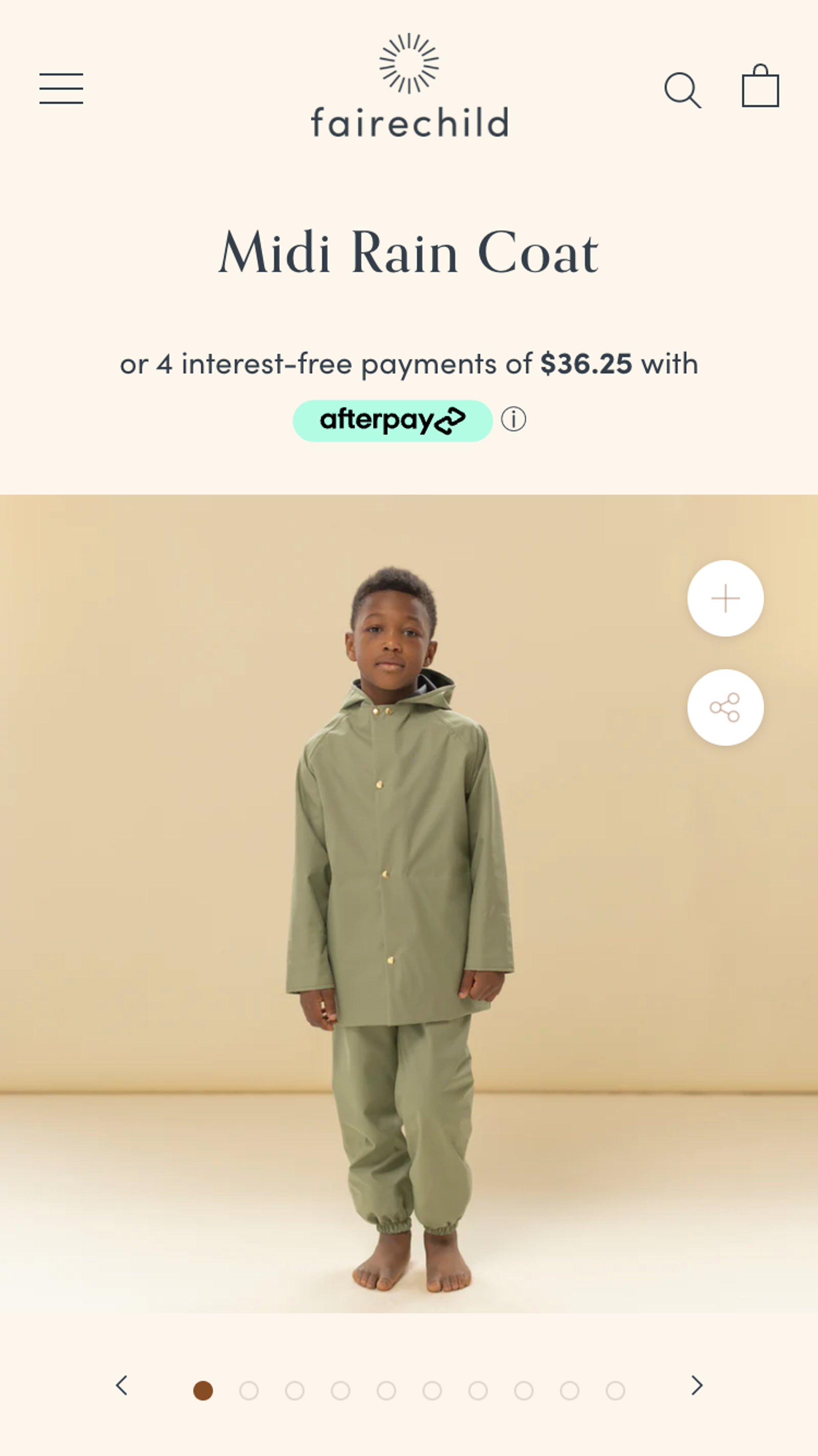 Mobile screenshot of Fairechild PDP