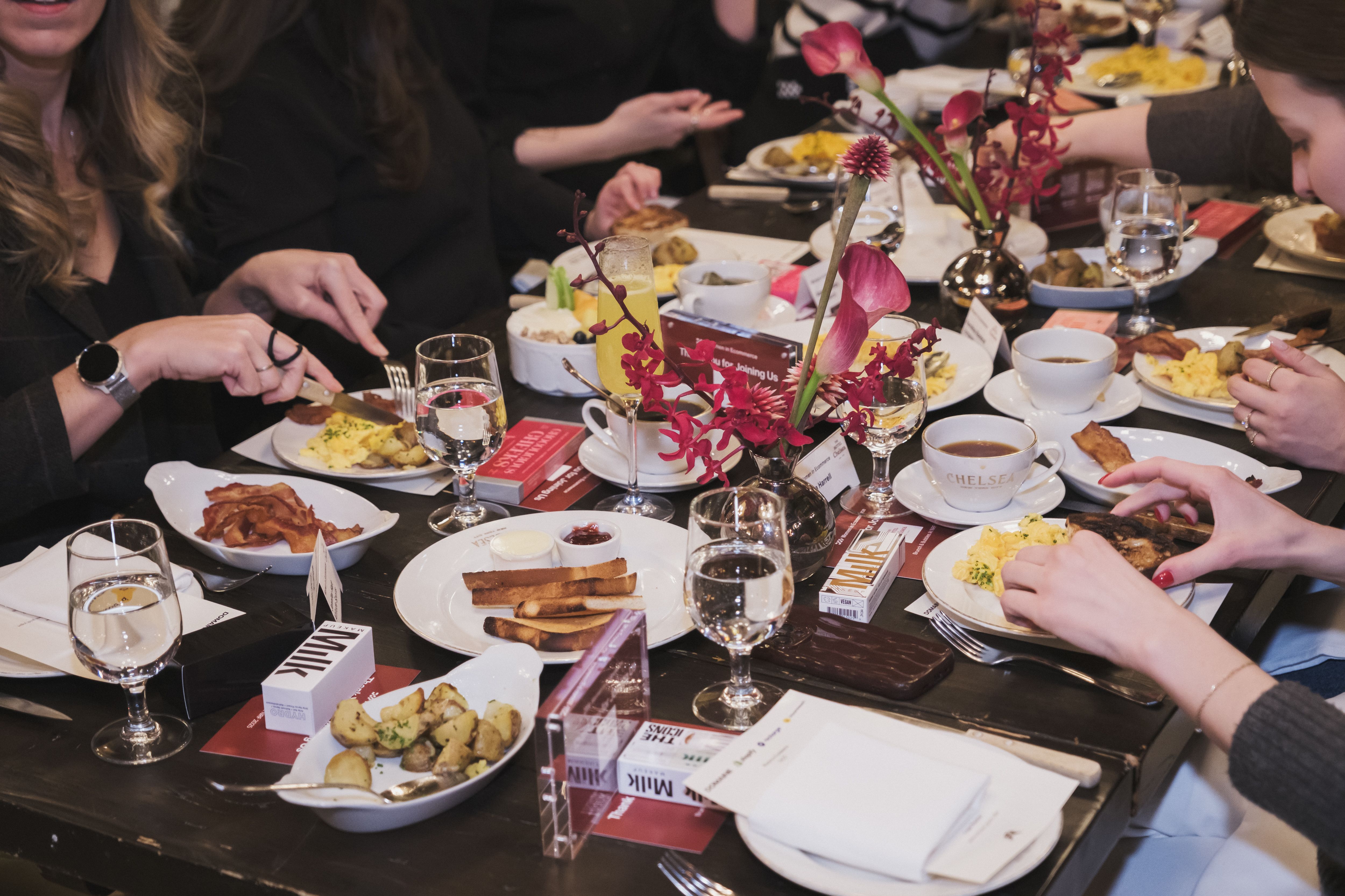 Food at the Women in Ecommerce brunch