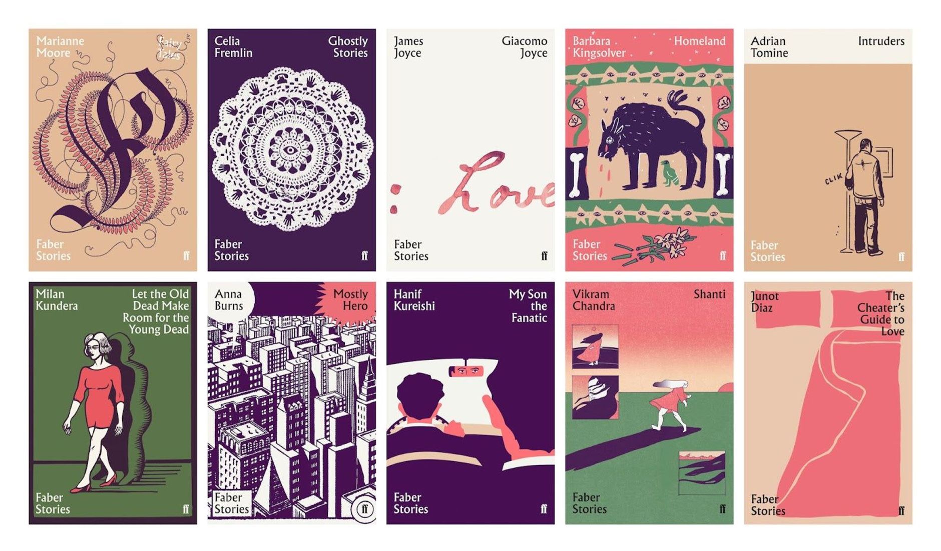 Several graphic book covers