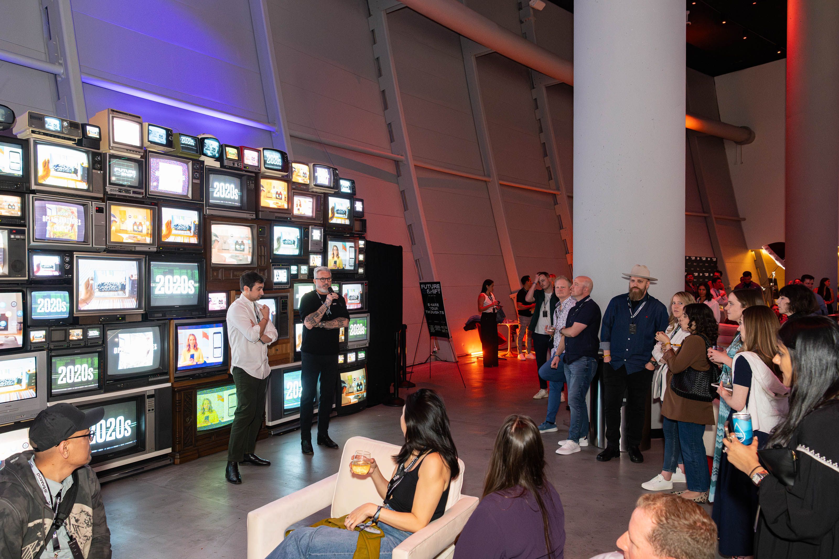 Max and Marko speaking at Futureshift