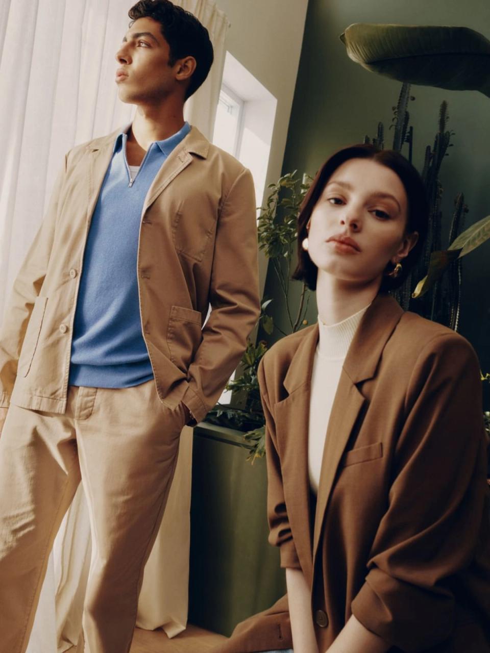 Man and Women wearing Frank And Oak clothing