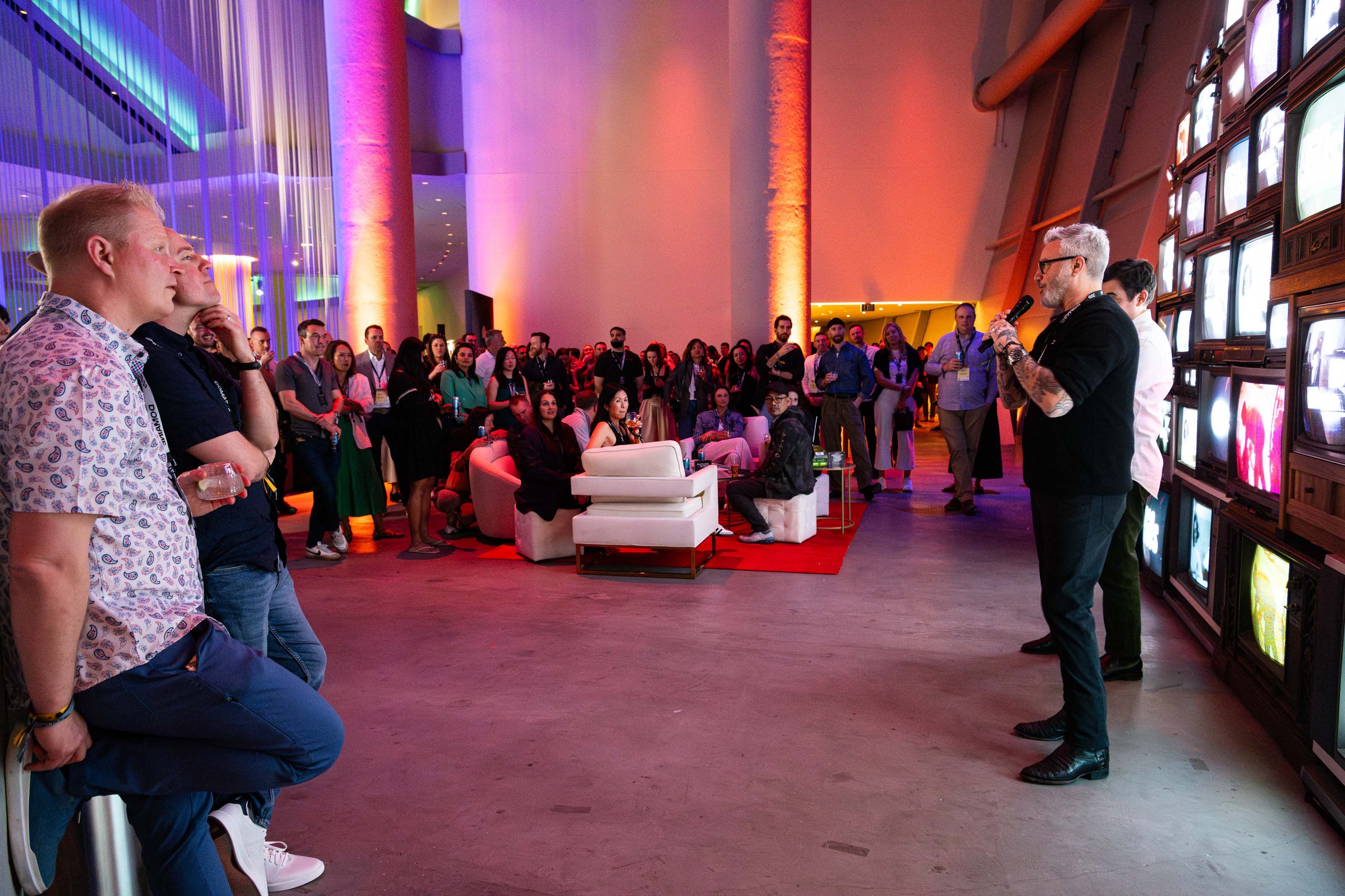 Max and Marko speaking at Futureshift