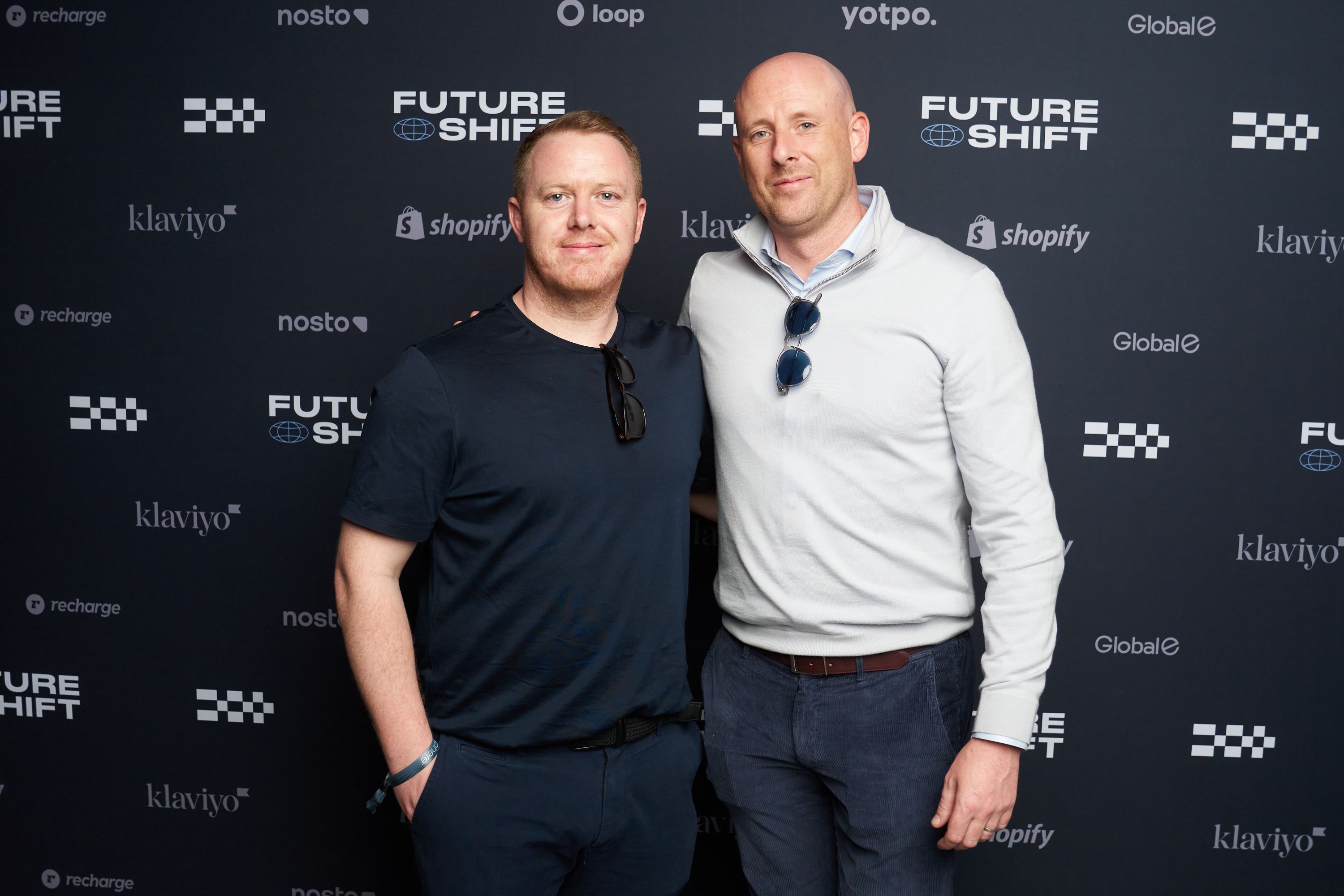 Guests in front of our step & repeat