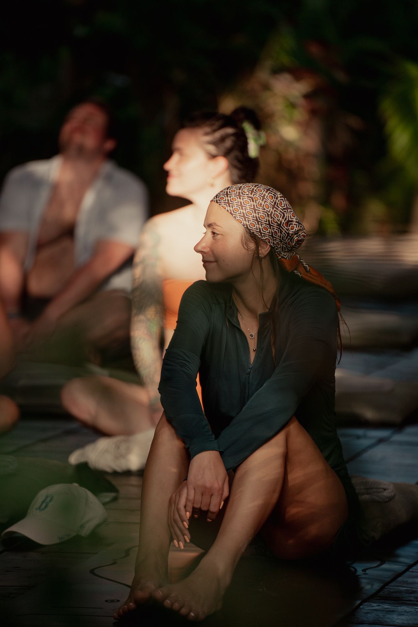 Domaine team members meditating