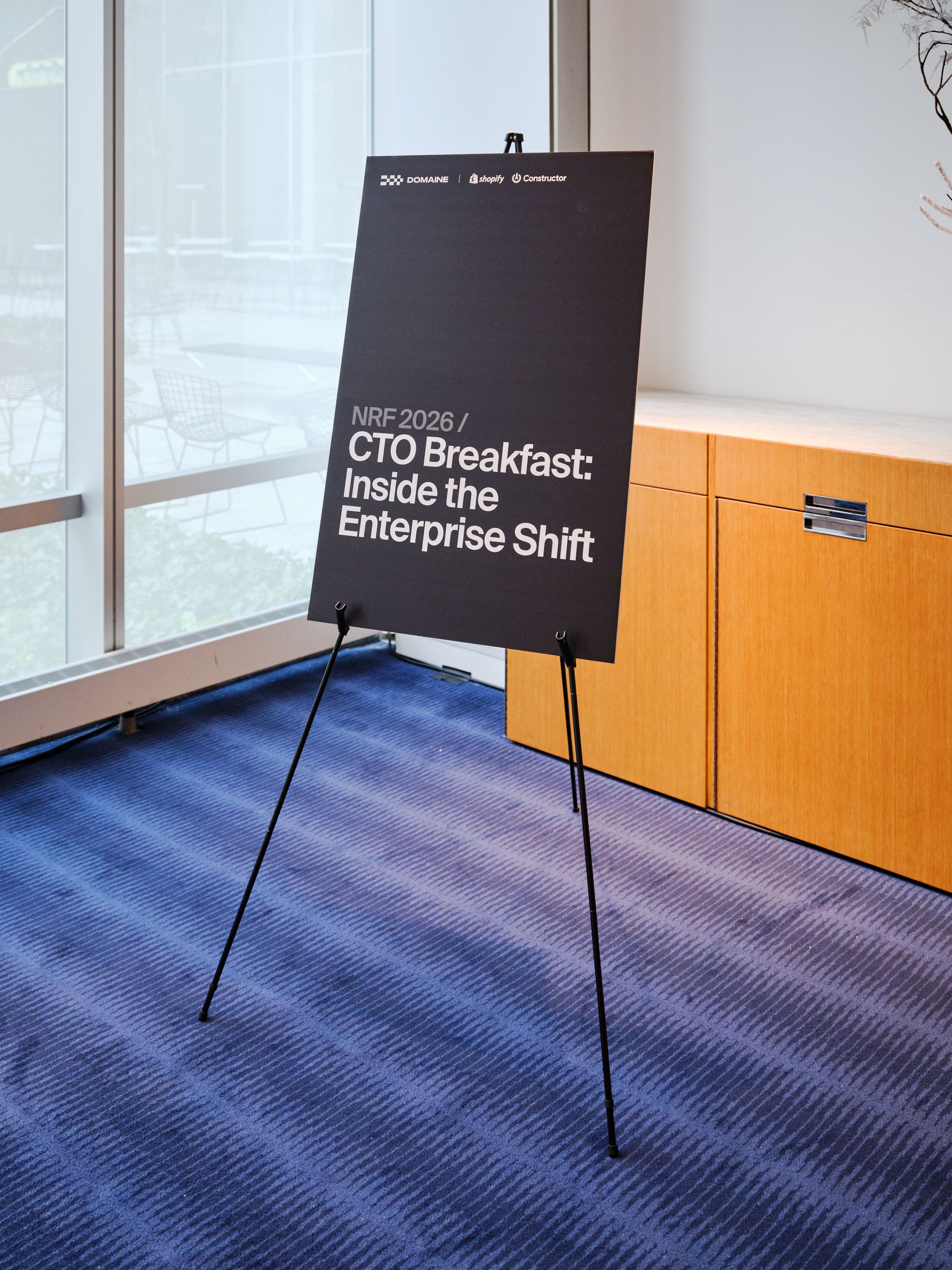 Sign at the CTO Breakfast