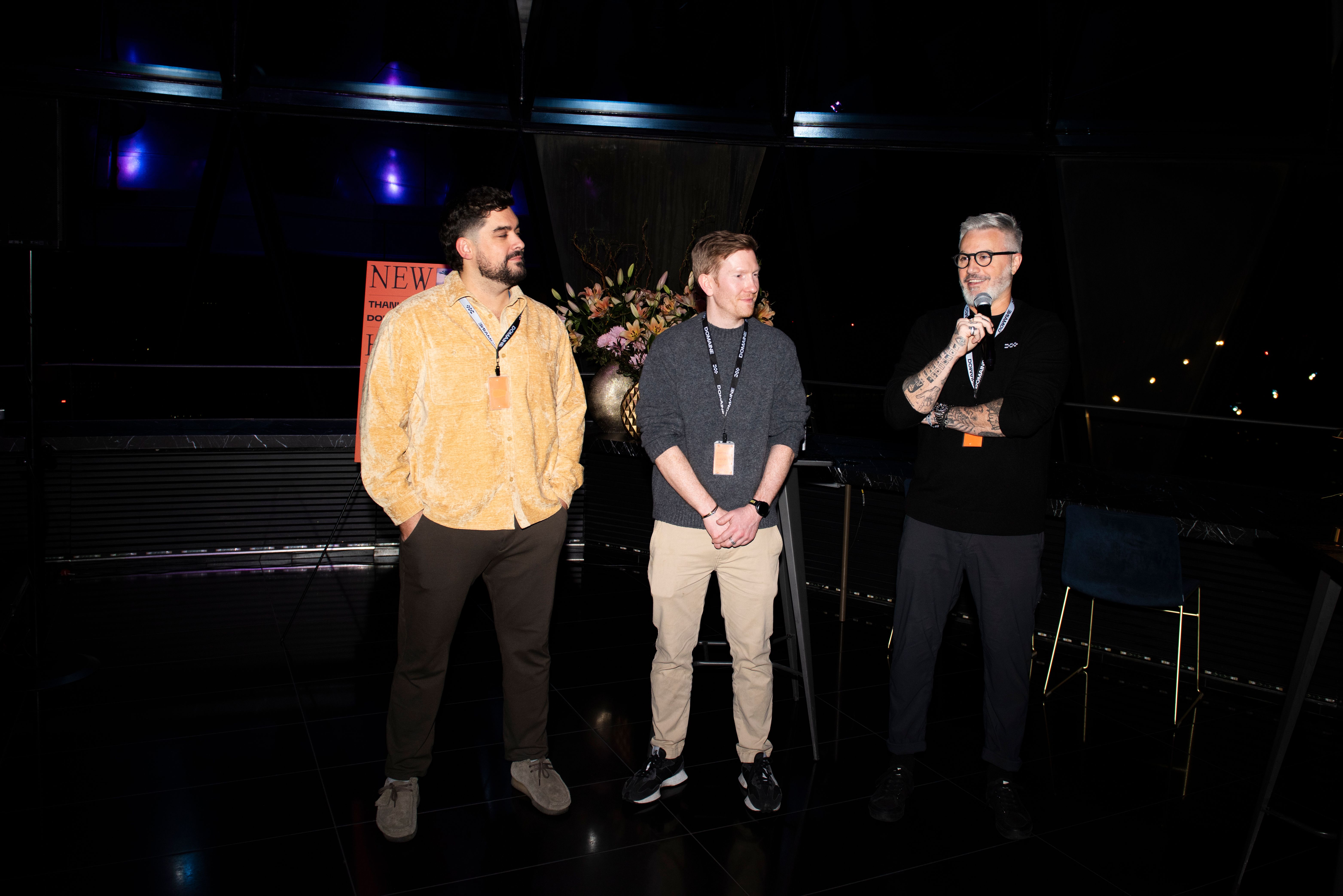 Mac, Marko, and Matthias at New Horizons: Domaine United Kingdom