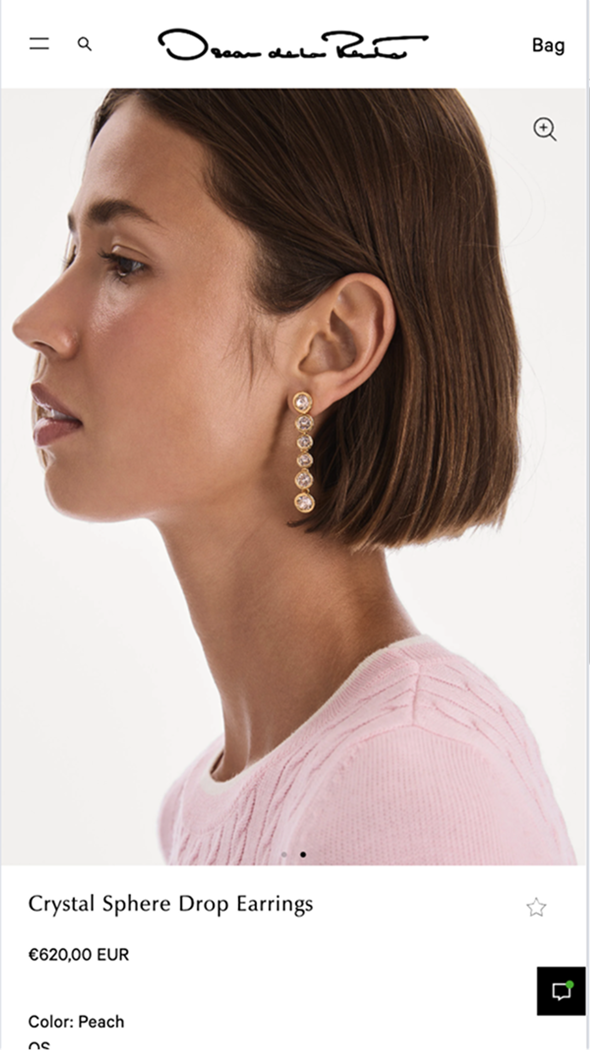 Earrings Oscar de la Renta