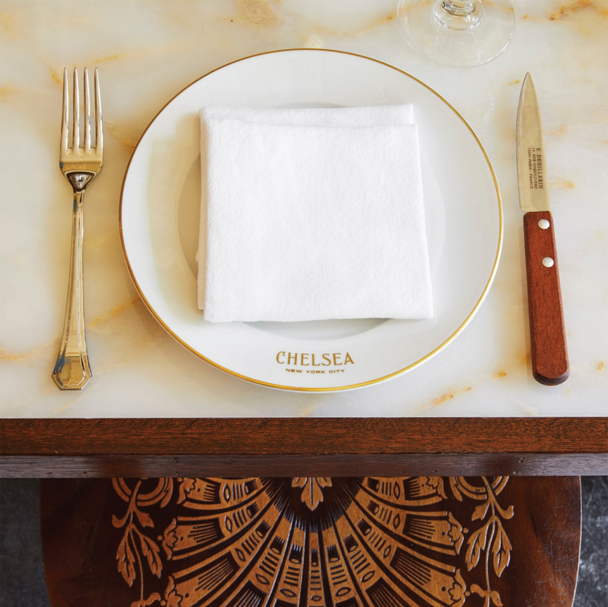 Hotel Chelsea brunch place setting