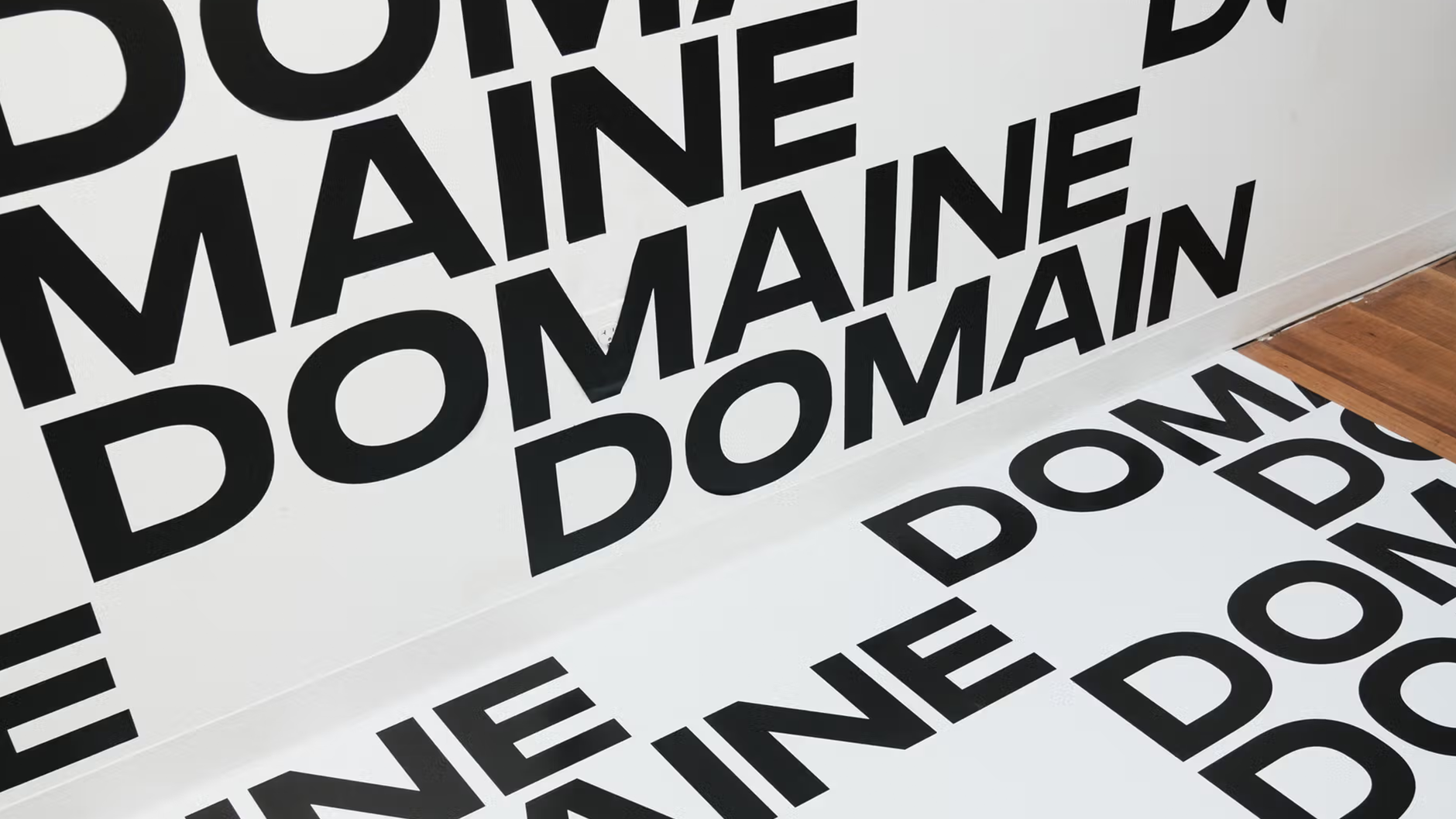 Domaine Curated 2026- onsite signage