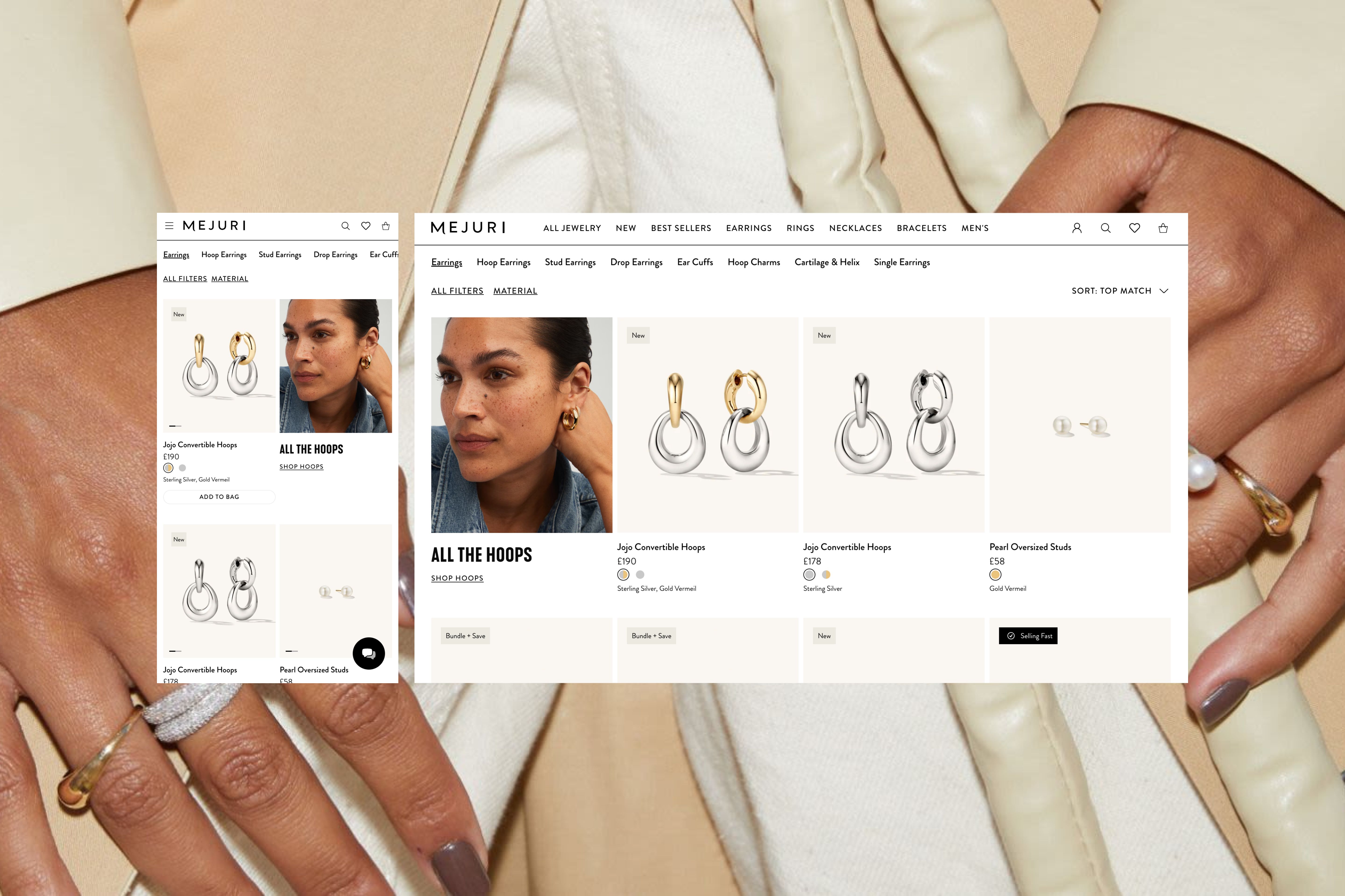 Desktop and Mobile of PLP