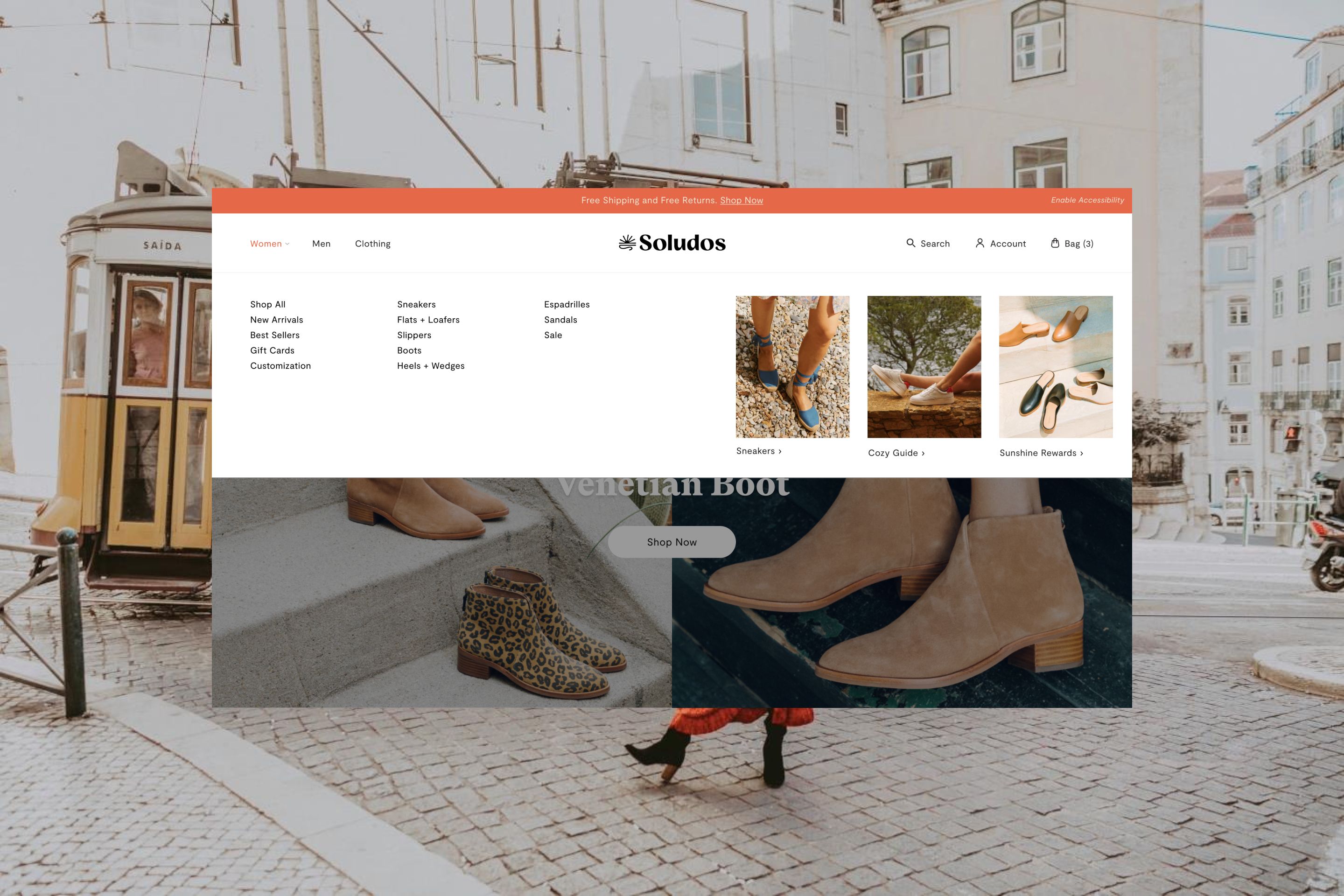 Dropdown Menu Desktop