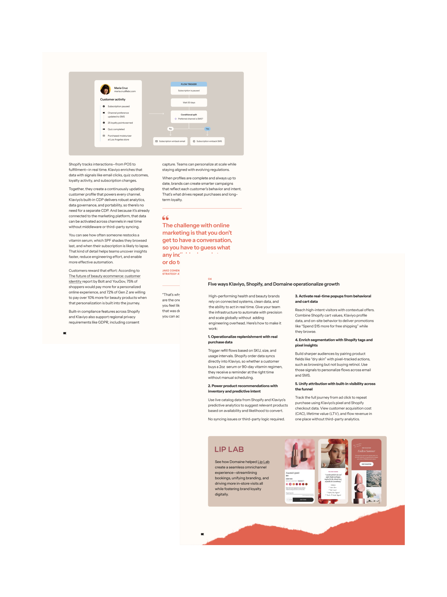 Pages from the Loyalty Formula whitepaper