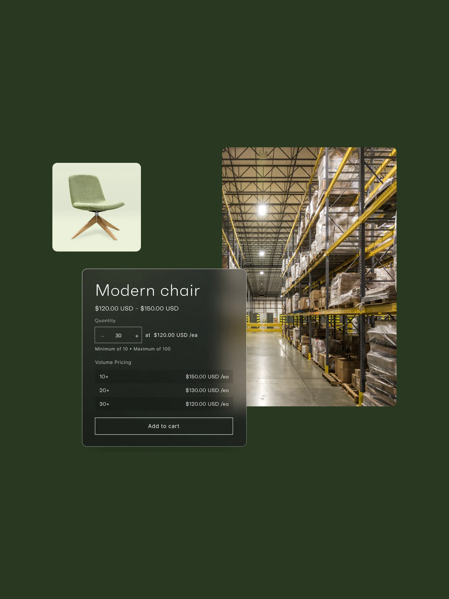 Some modules from Shopify's B2B interface