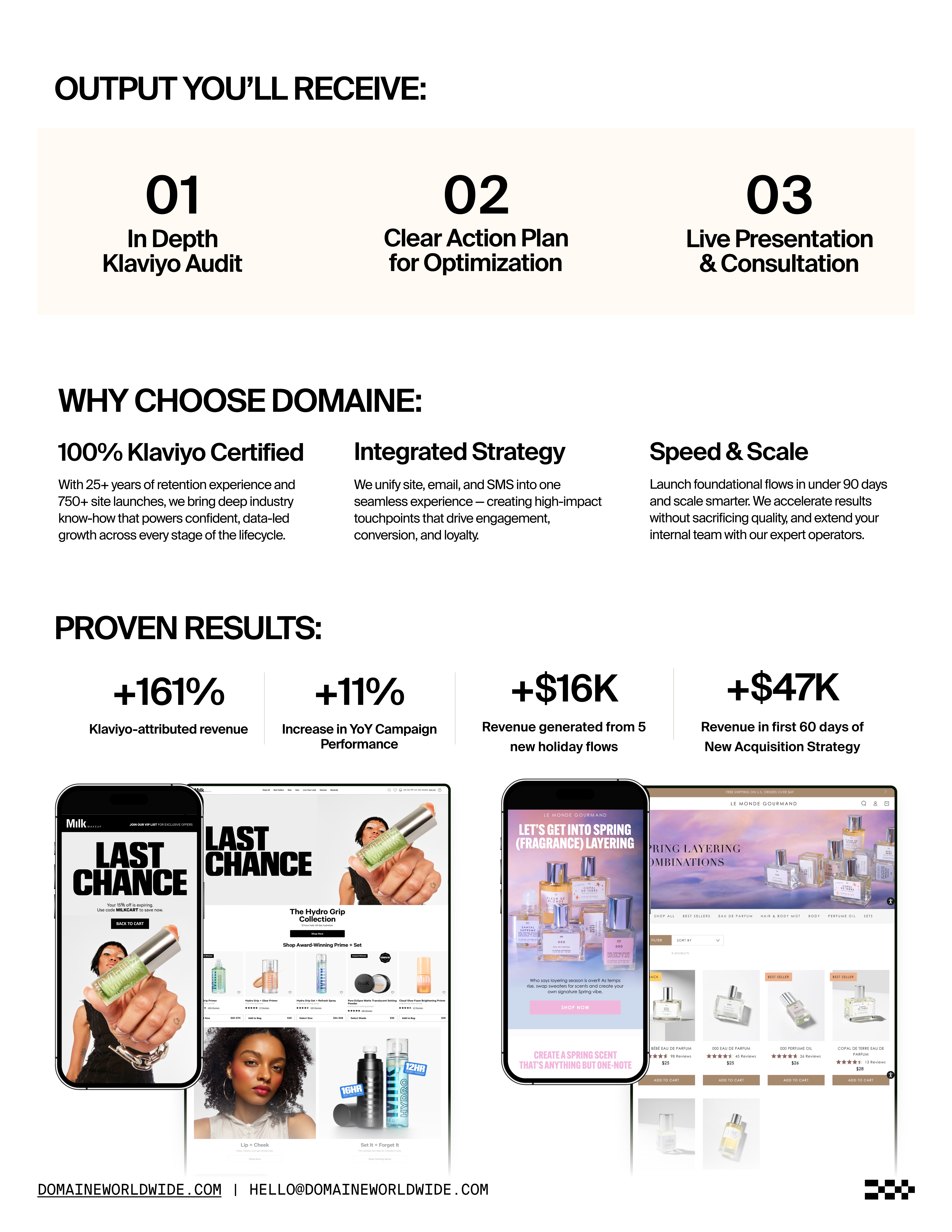 Why Domaine + What you'll Recieve