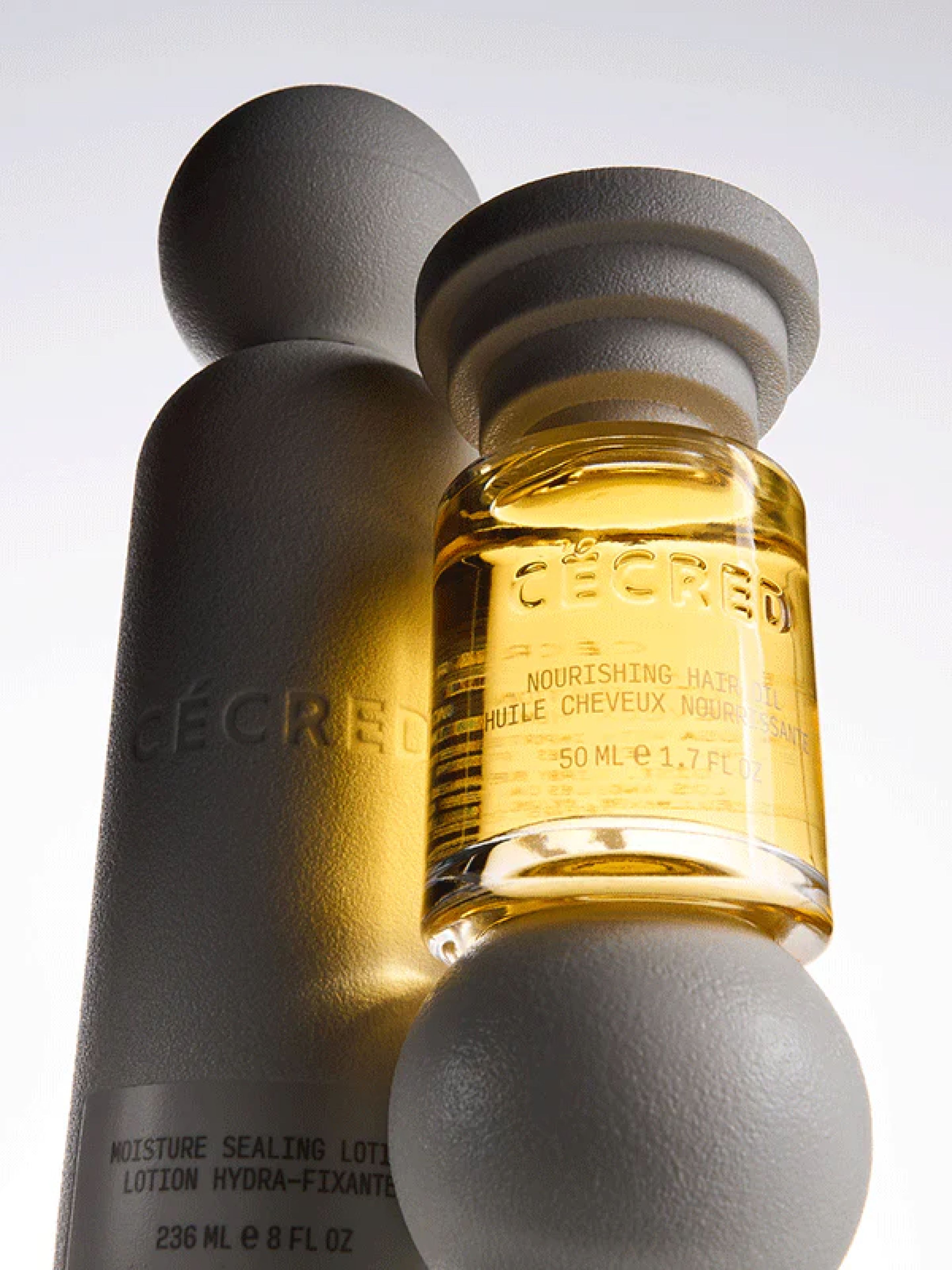 3D render of Cécred hair product
